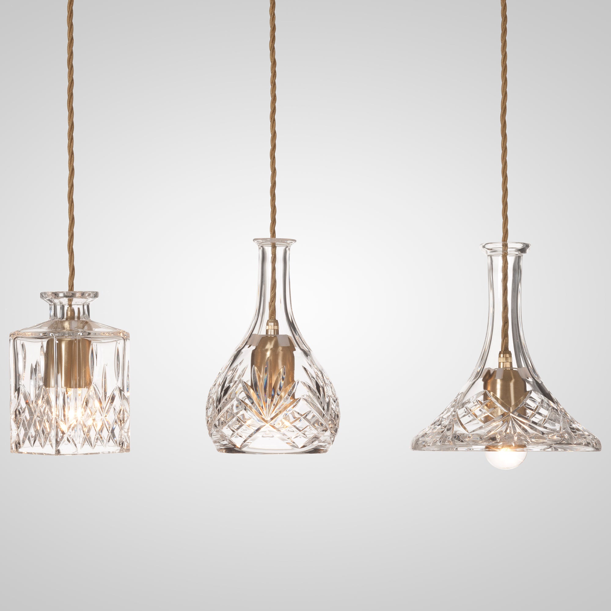 Lusterko visí SQUARE DECANTERLIGHT sklo krištáľové