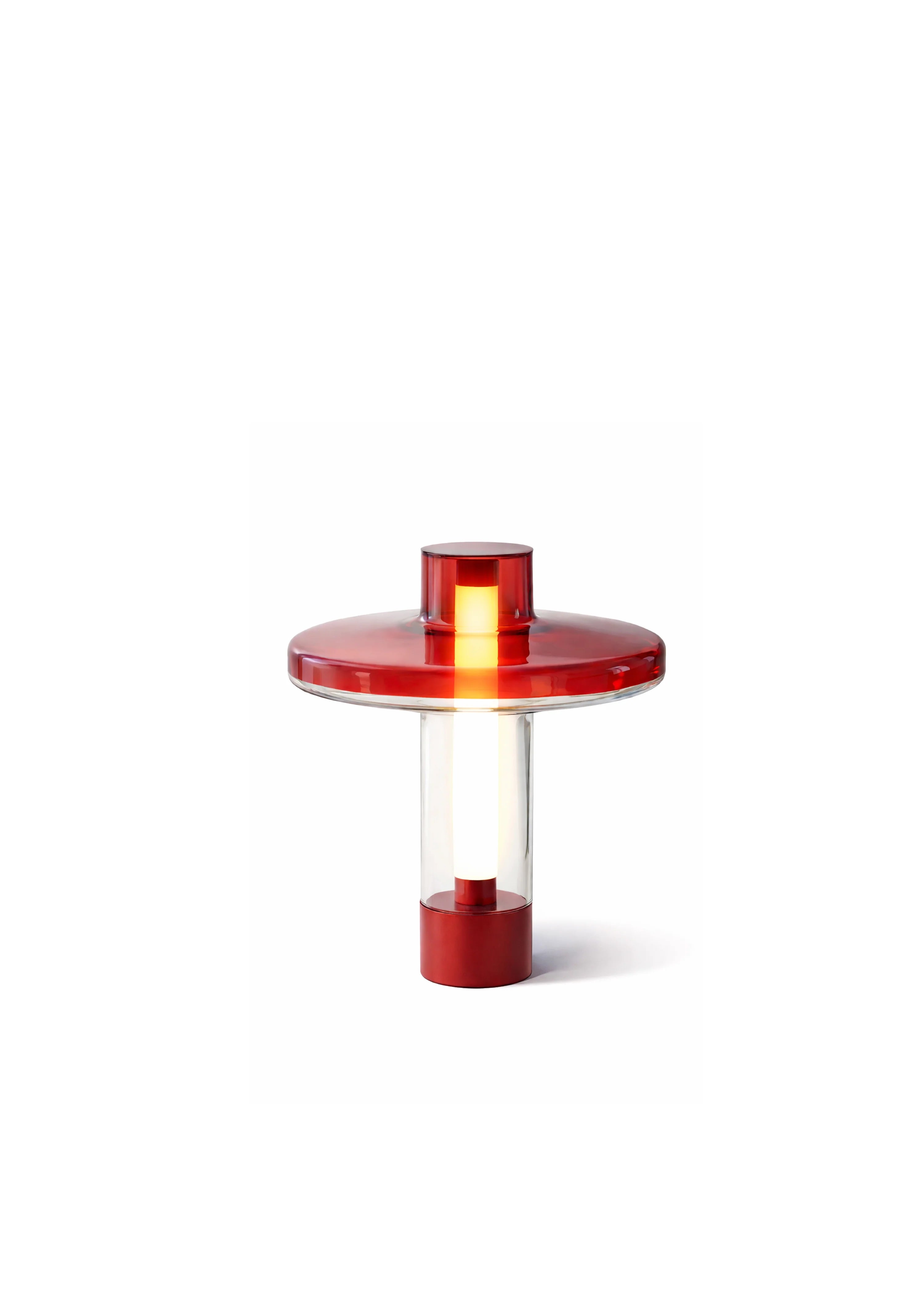 Stolná lampa NEVO červená