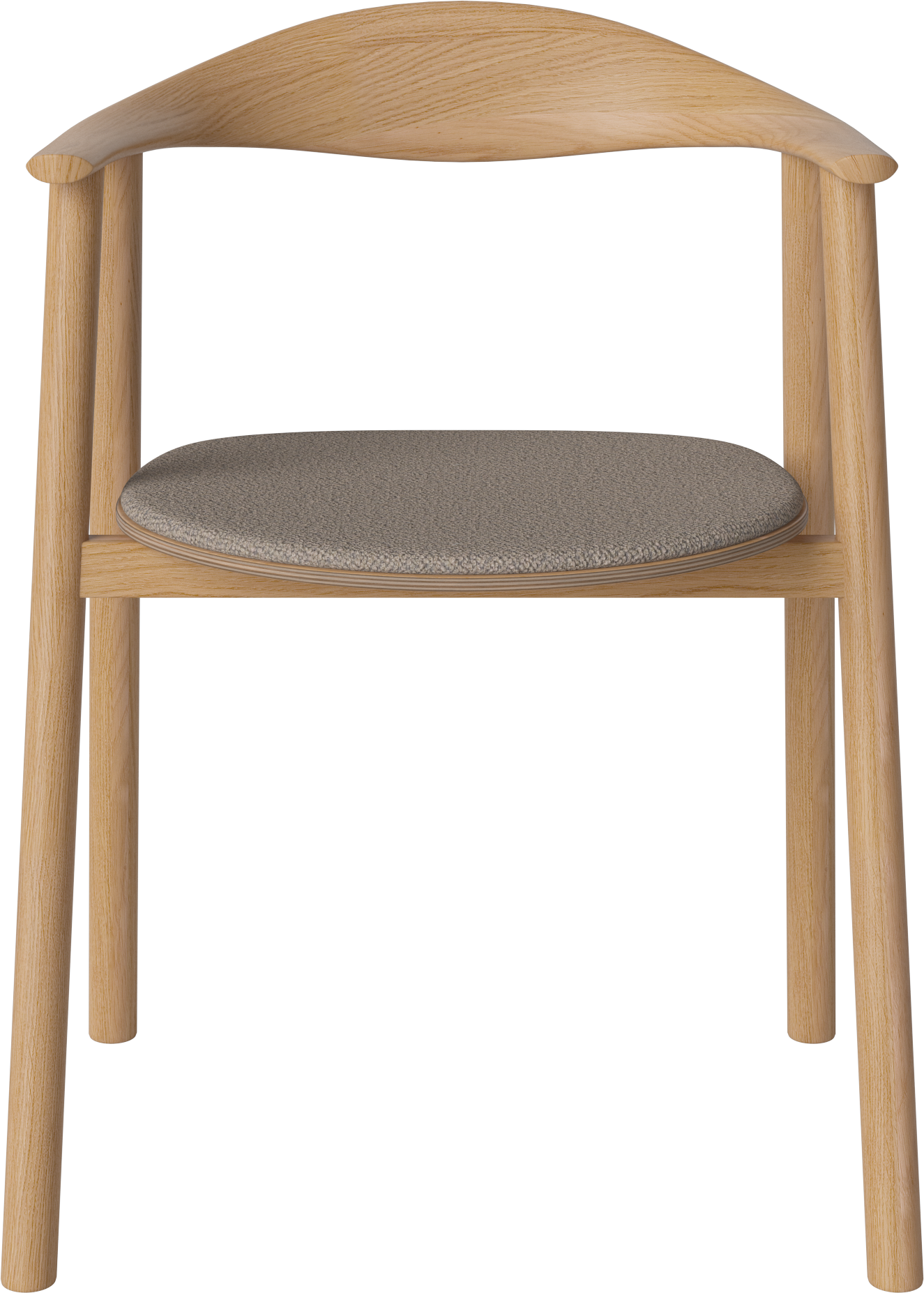 SWING chair upholstered with an oak base