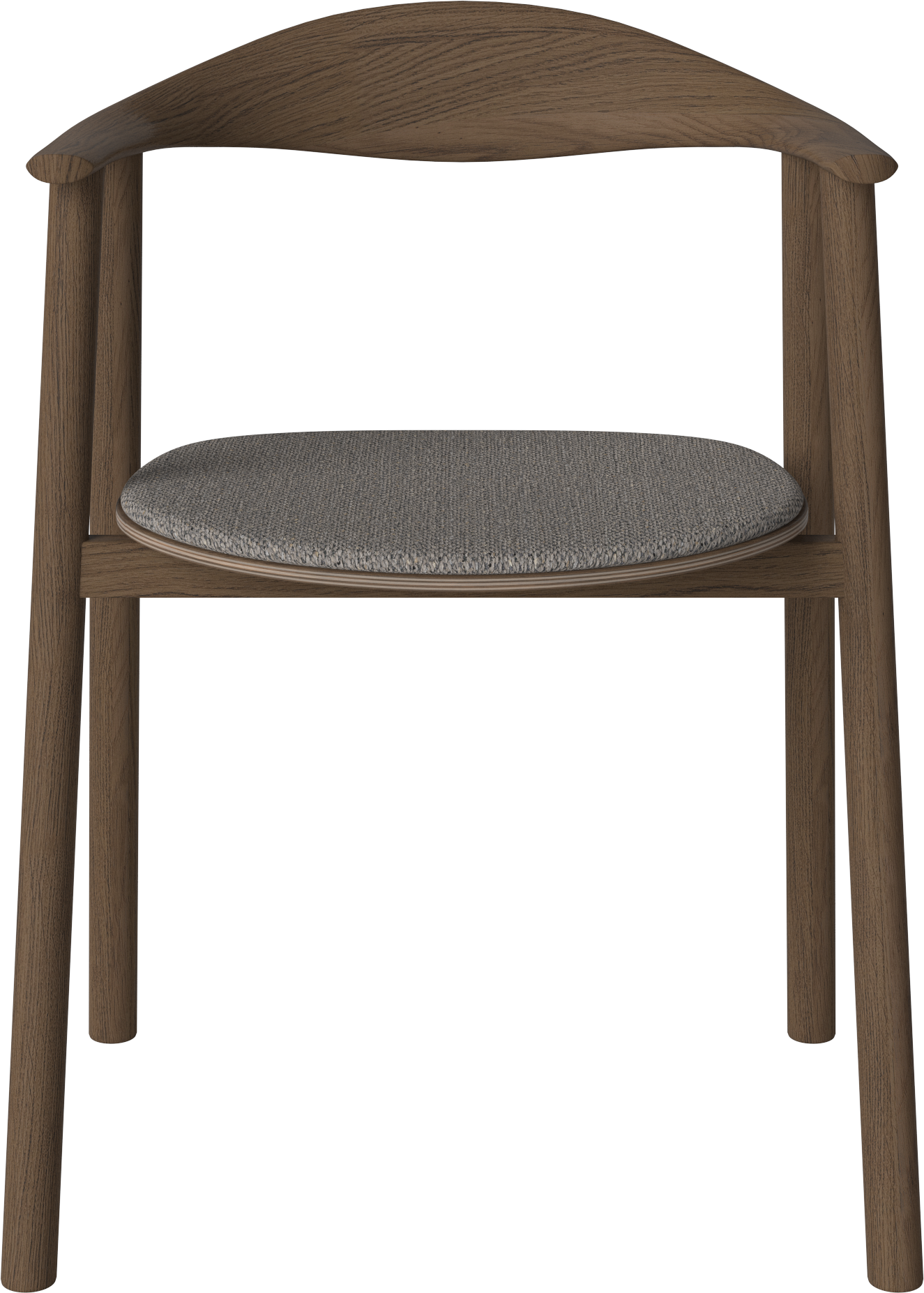 Čalúnená stolička SWING s tmavou základňou