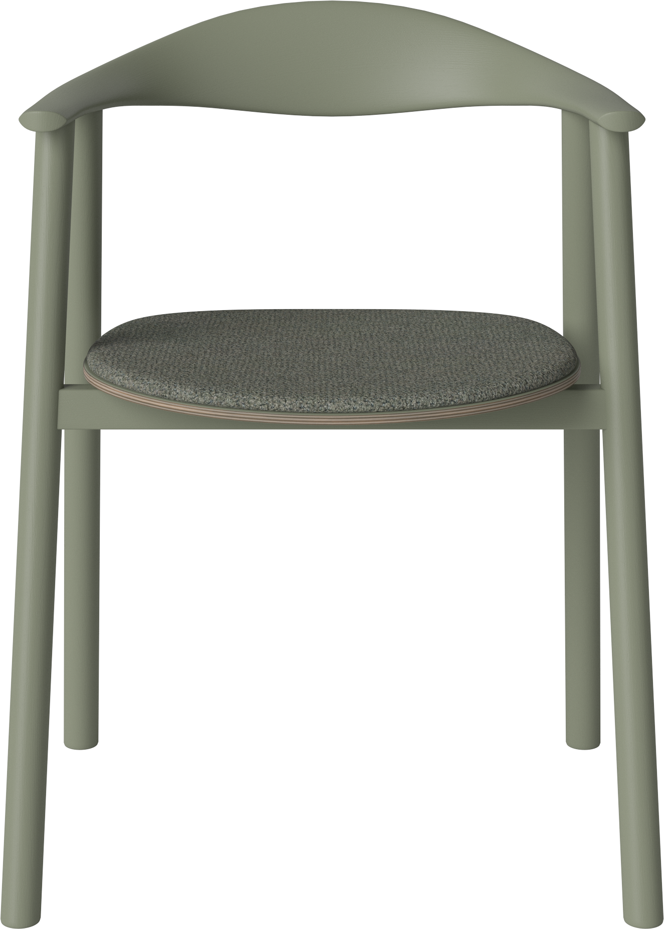 Chair swing wood dyed green