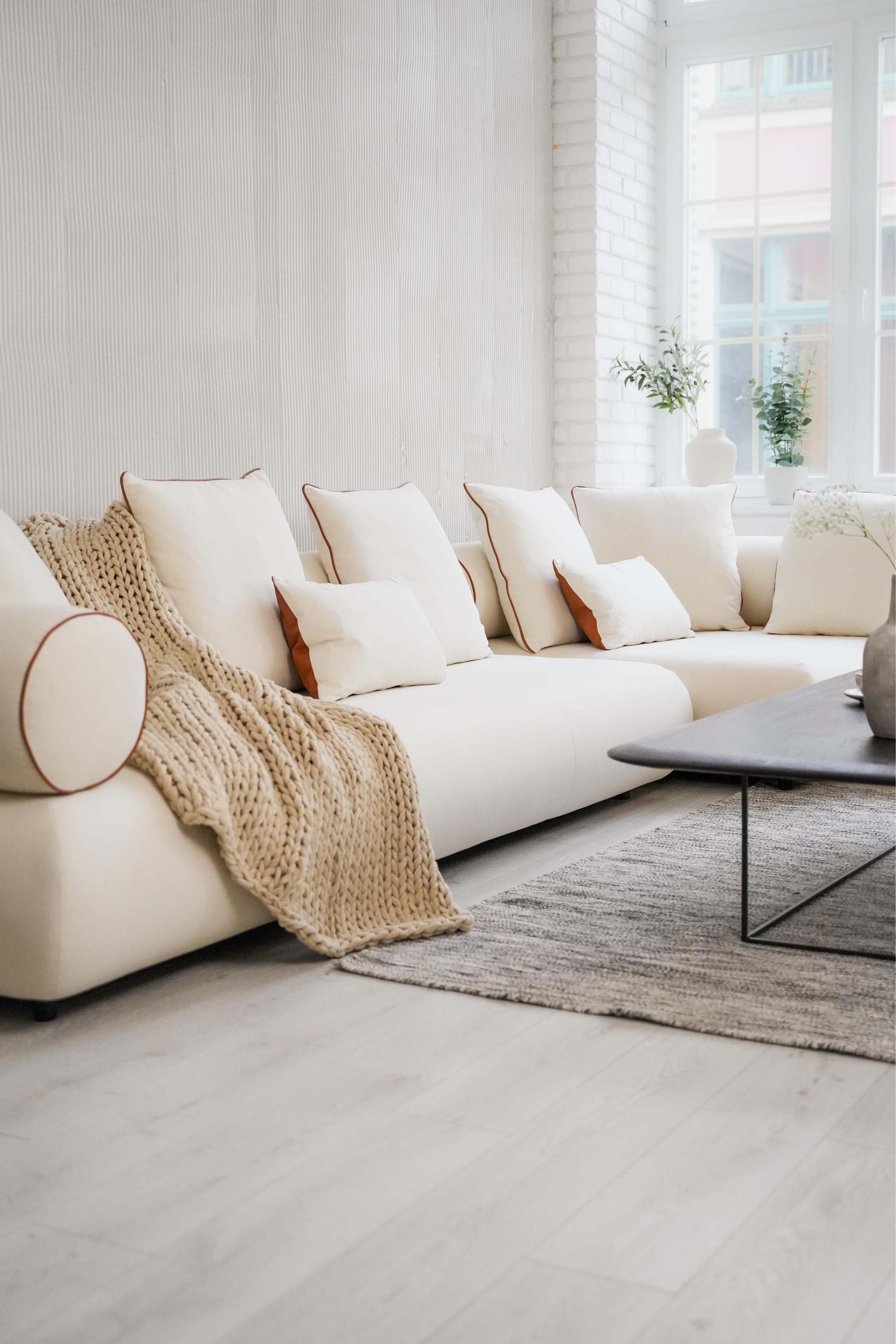 Left-facing corner sofa CASABLANCA customizable