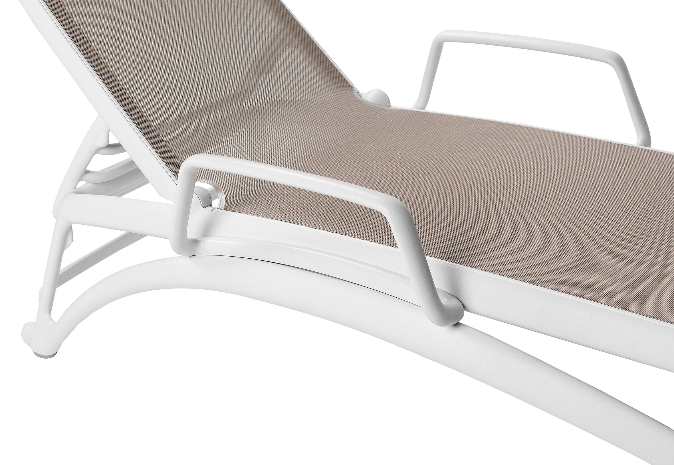 ATLANTICO White Outdoor Lounger