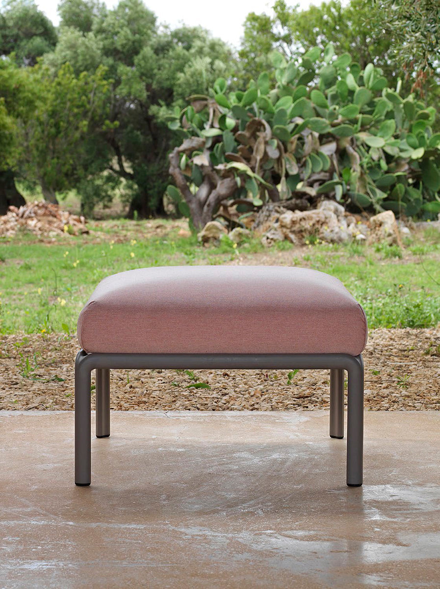 Outdoor Pouf KOMODO Pink with White Base