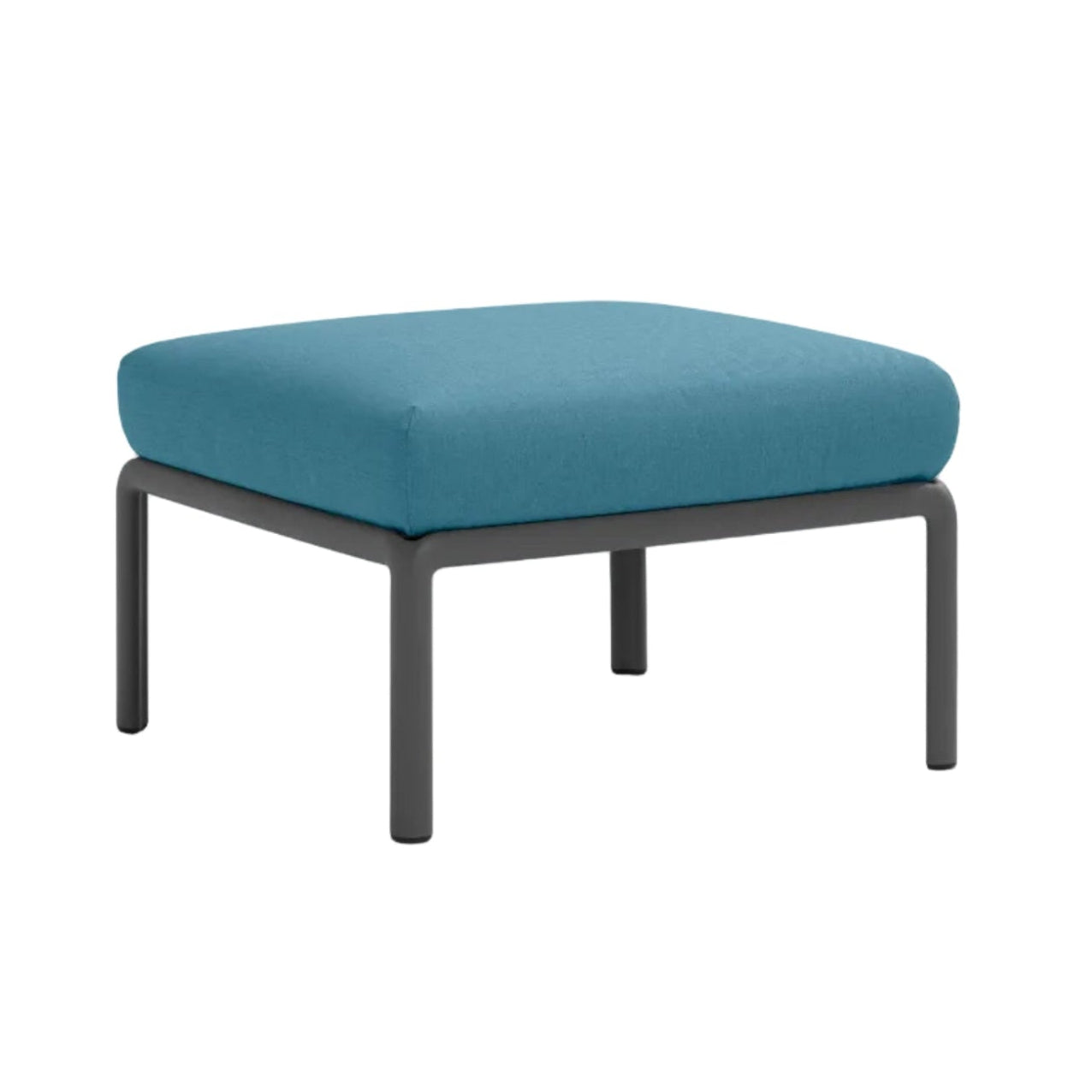 Outdoor Pouf KOMODO Blue Sunbrella® with Anthracite Base