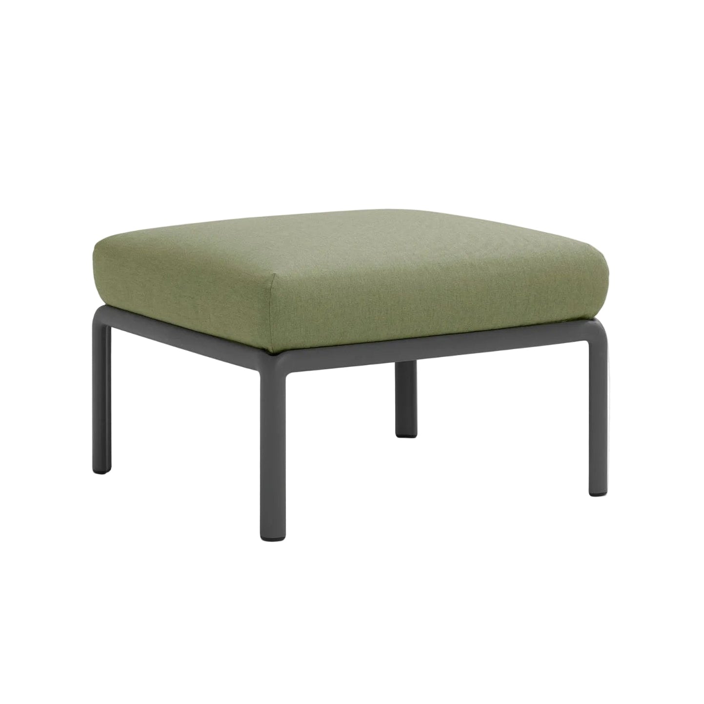 Záhradný puf KOMODO tmavozelený Sunbrella® s antracitovým podstavcom