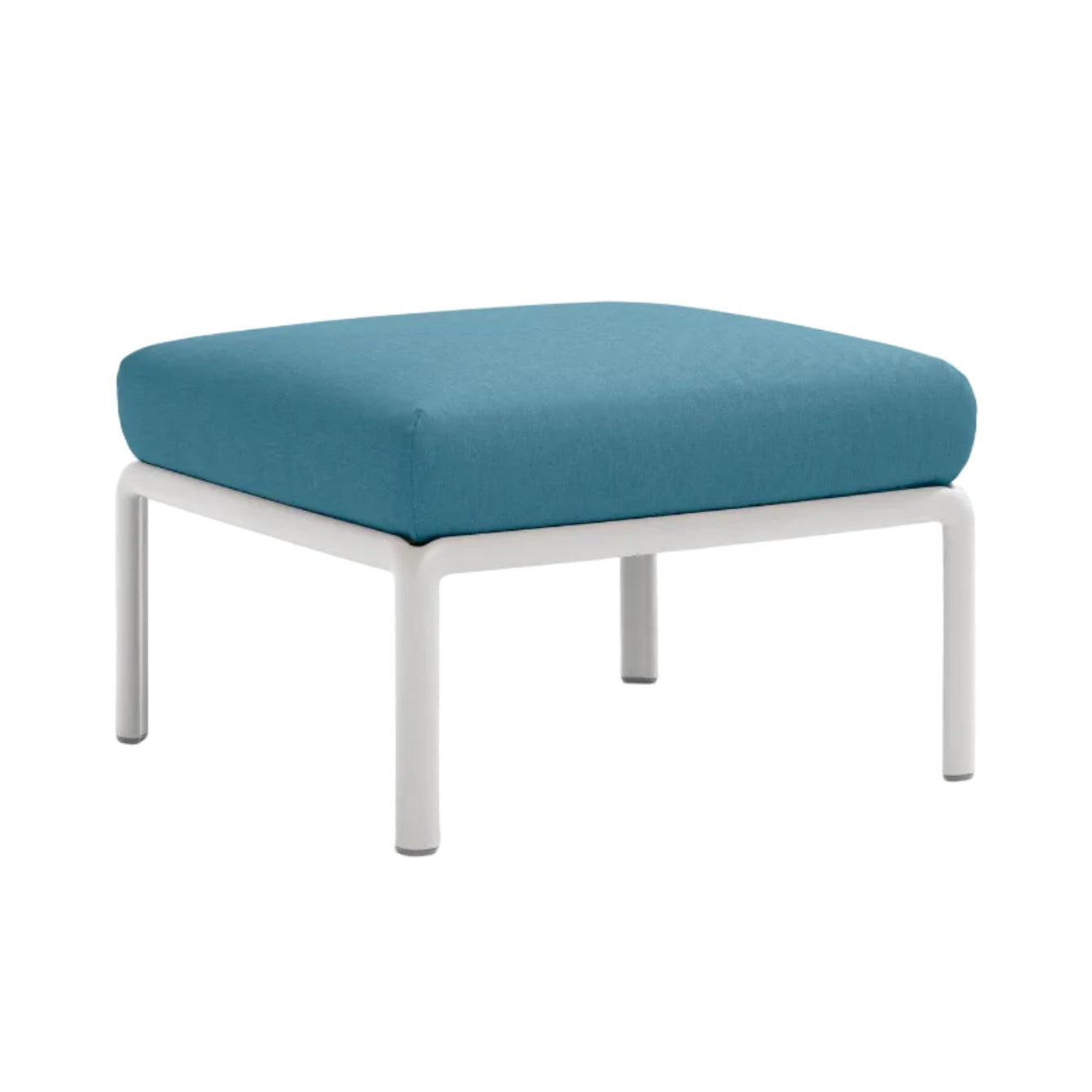 Outdoor Pouf KOMODO blue Sunbrella® with white base