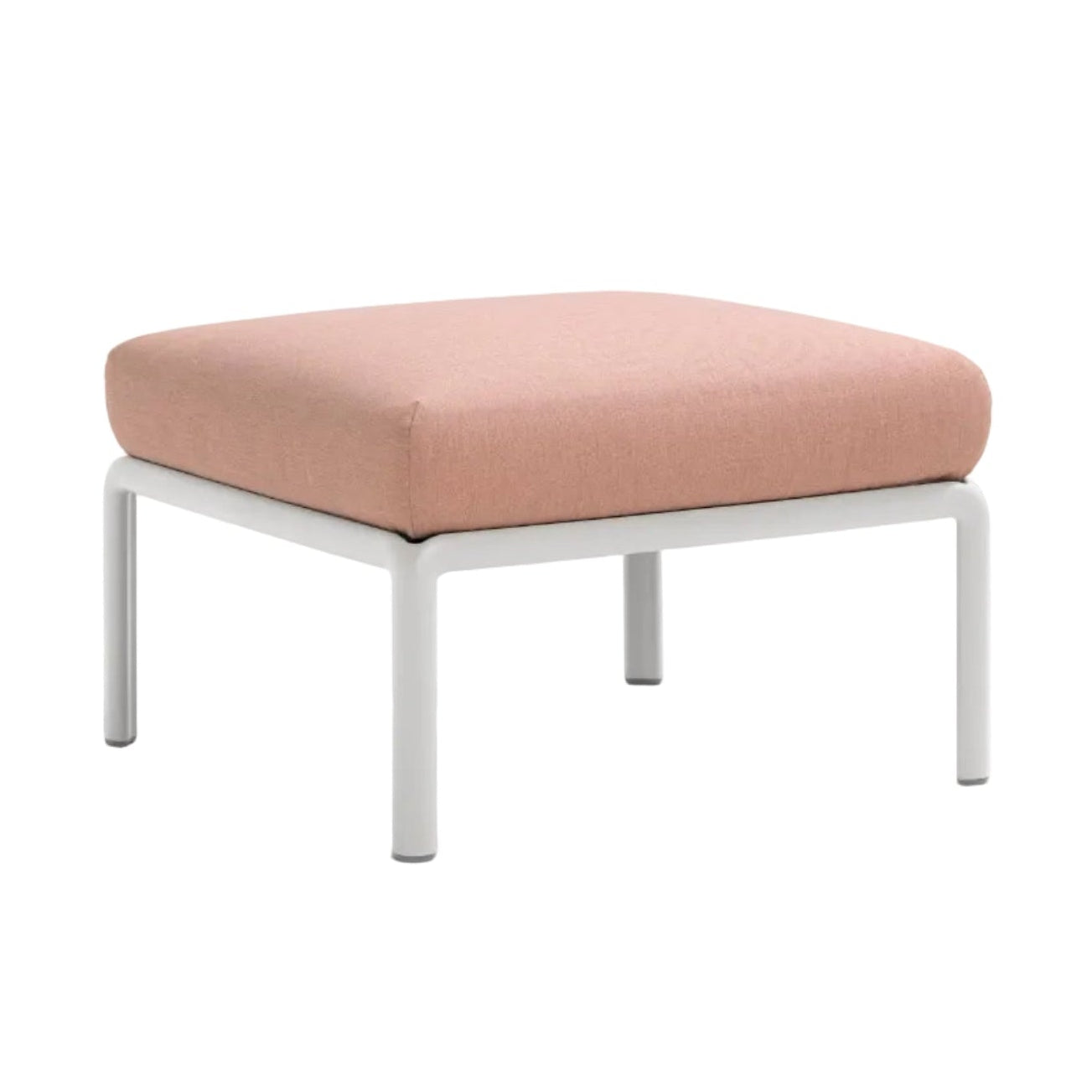Outdoor Pouf KOMODO Pink with White Base