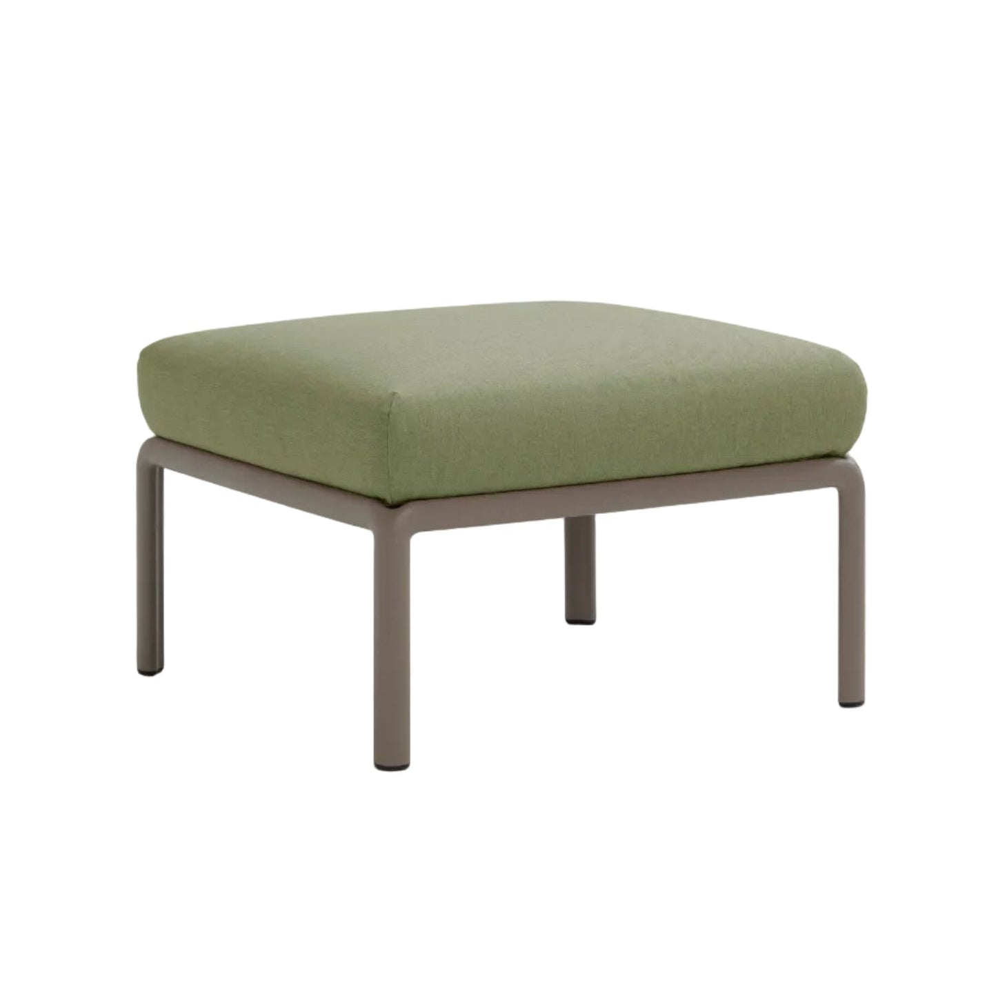 Záhradný puf KOMODO tmavozelený Sunbrella® s taupe základňou