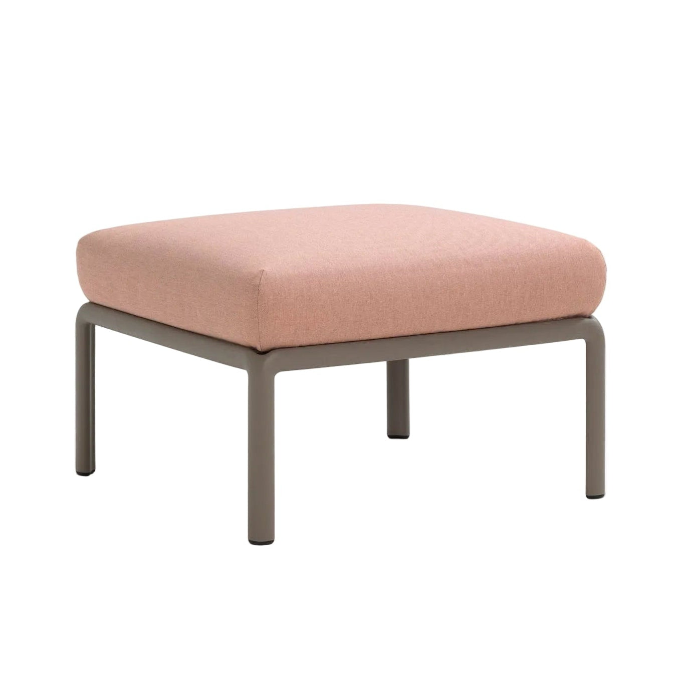 Outdoor Pouf KOMODO Pink with Taupe Base