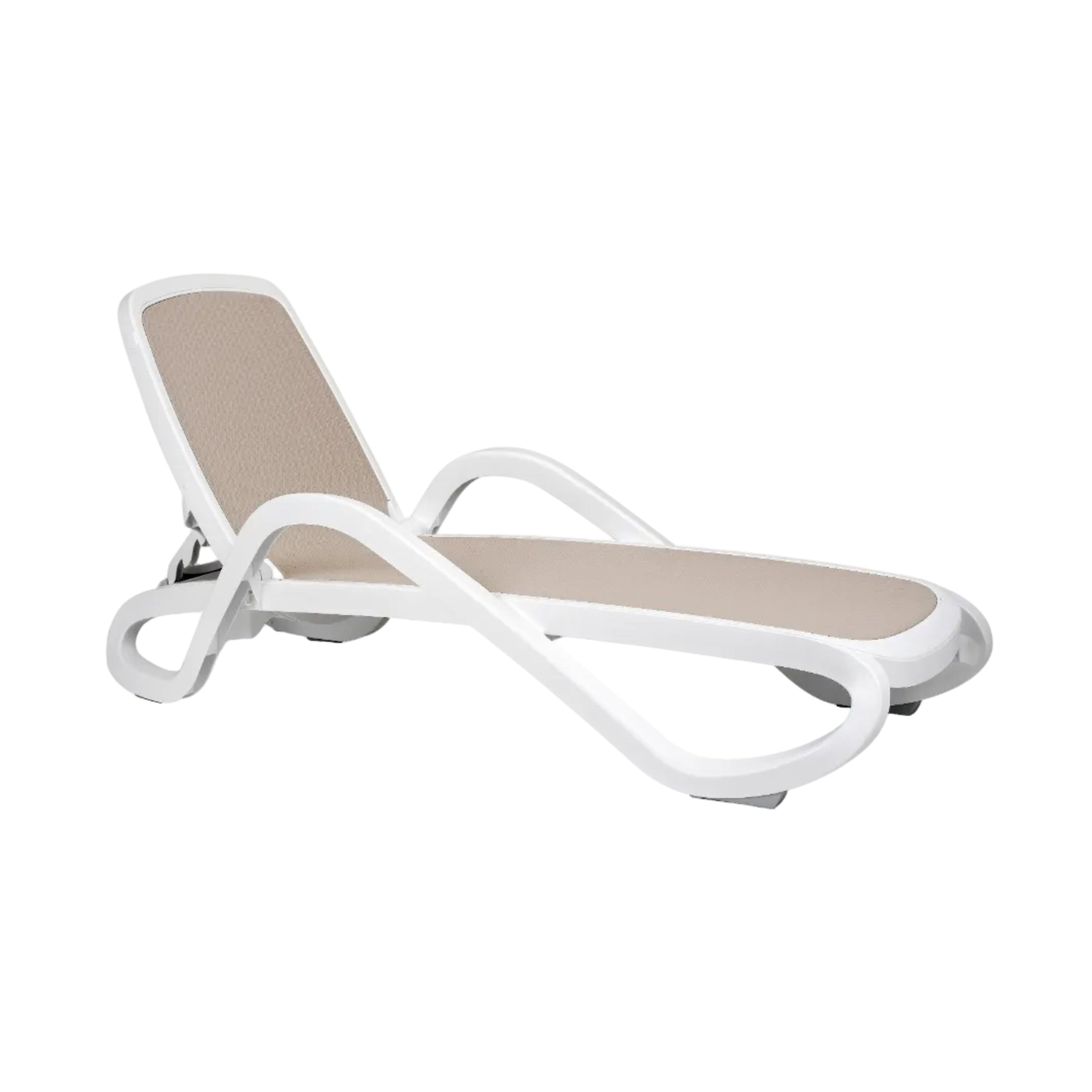 ALFA White Outdoor Lounger