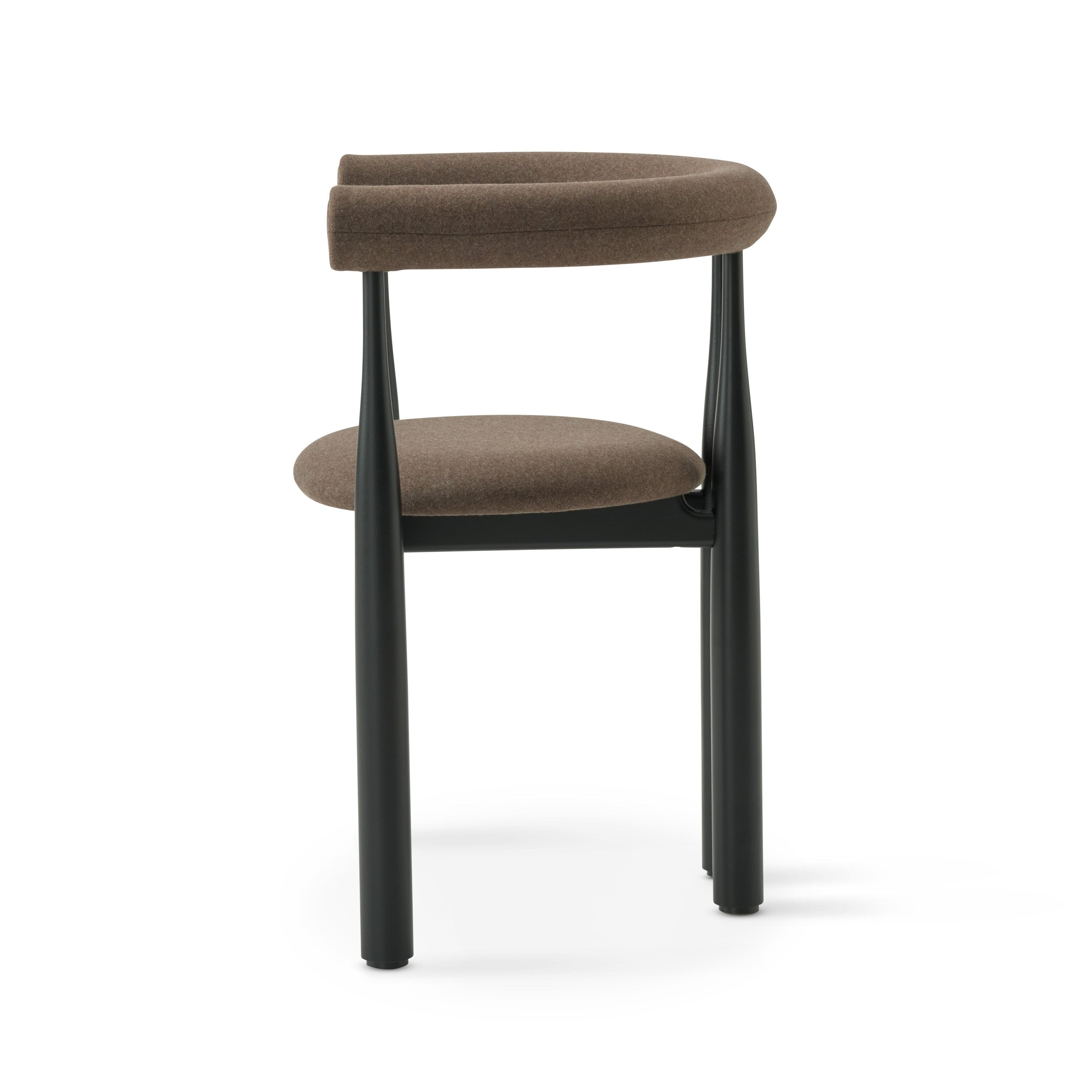 BUKOWSKI FULLY upholstered chair with a black beech base