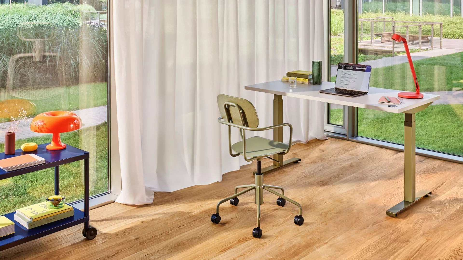 New school office chair brick adjustable base