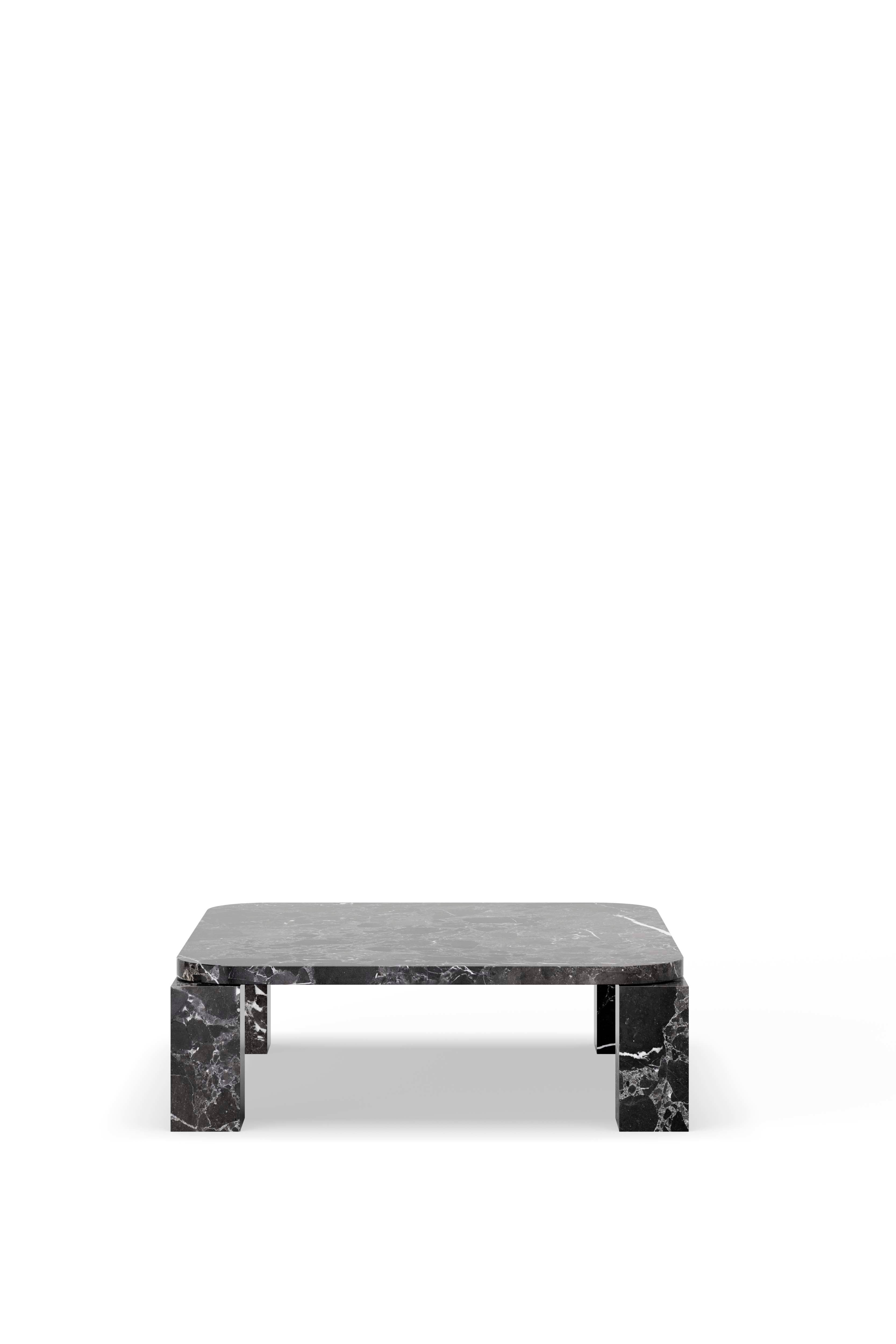 ATLAS black marble coffee table