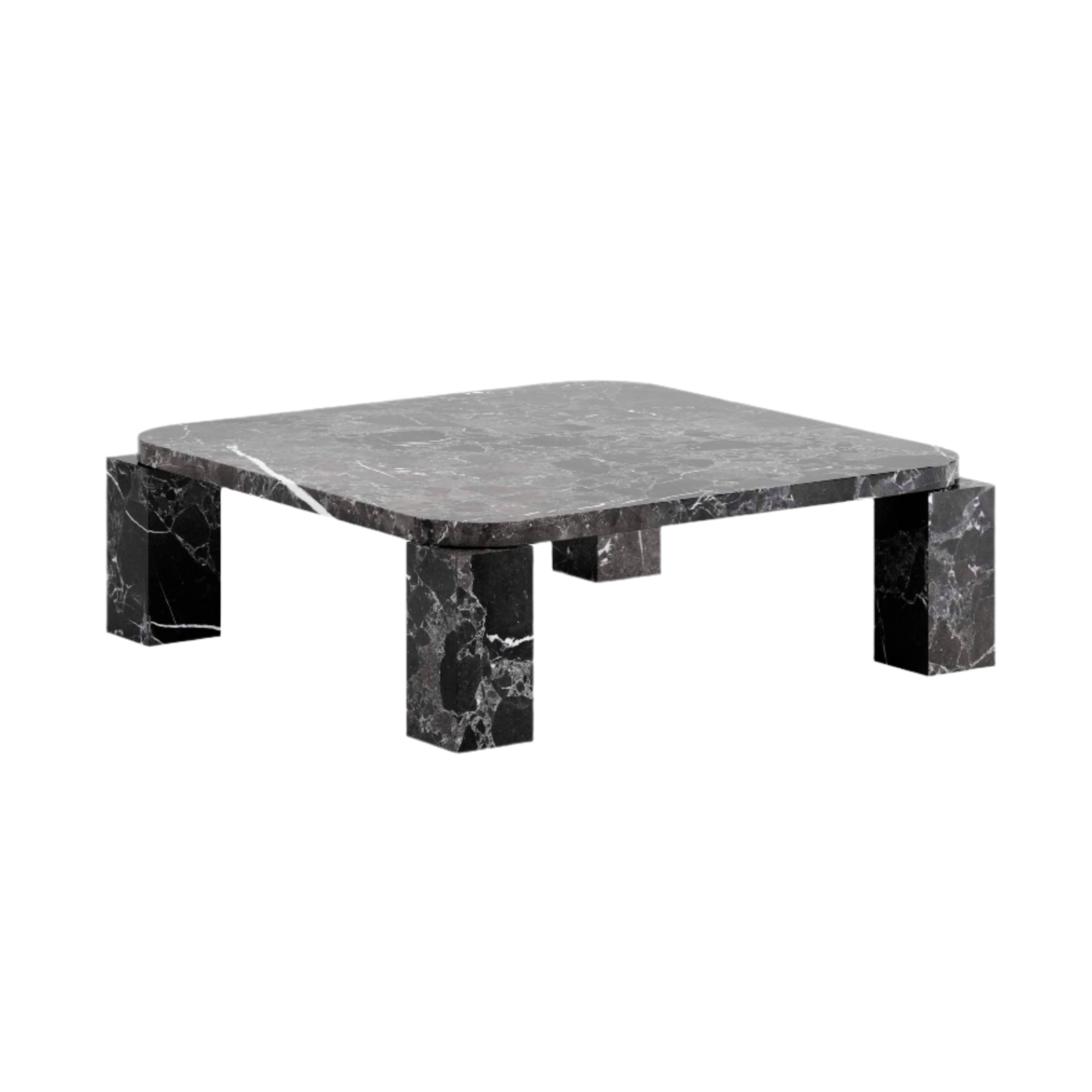 ATLAS black marble coffee table