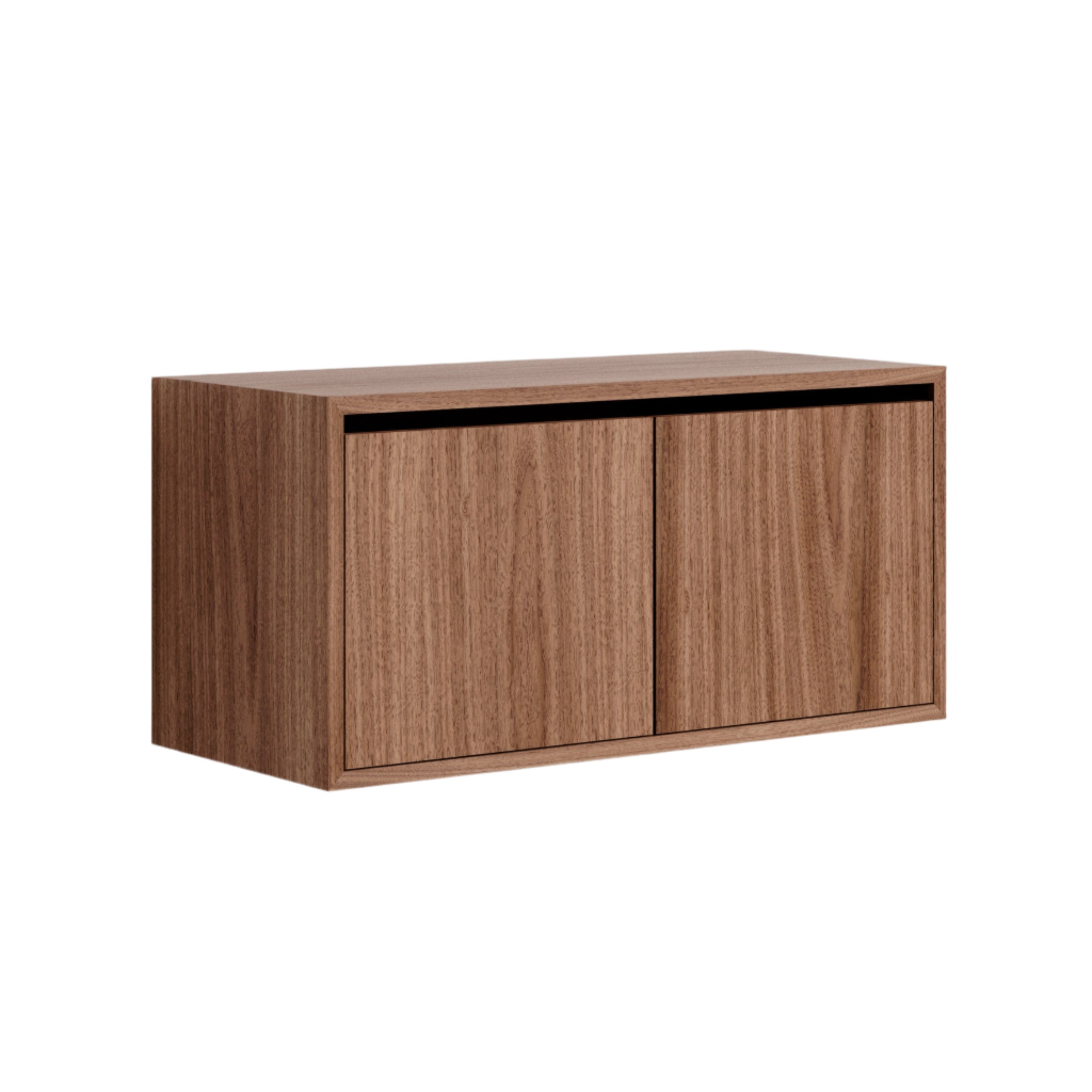 Závesná skrinka s dvierkami NEW WORKS orechový dyha