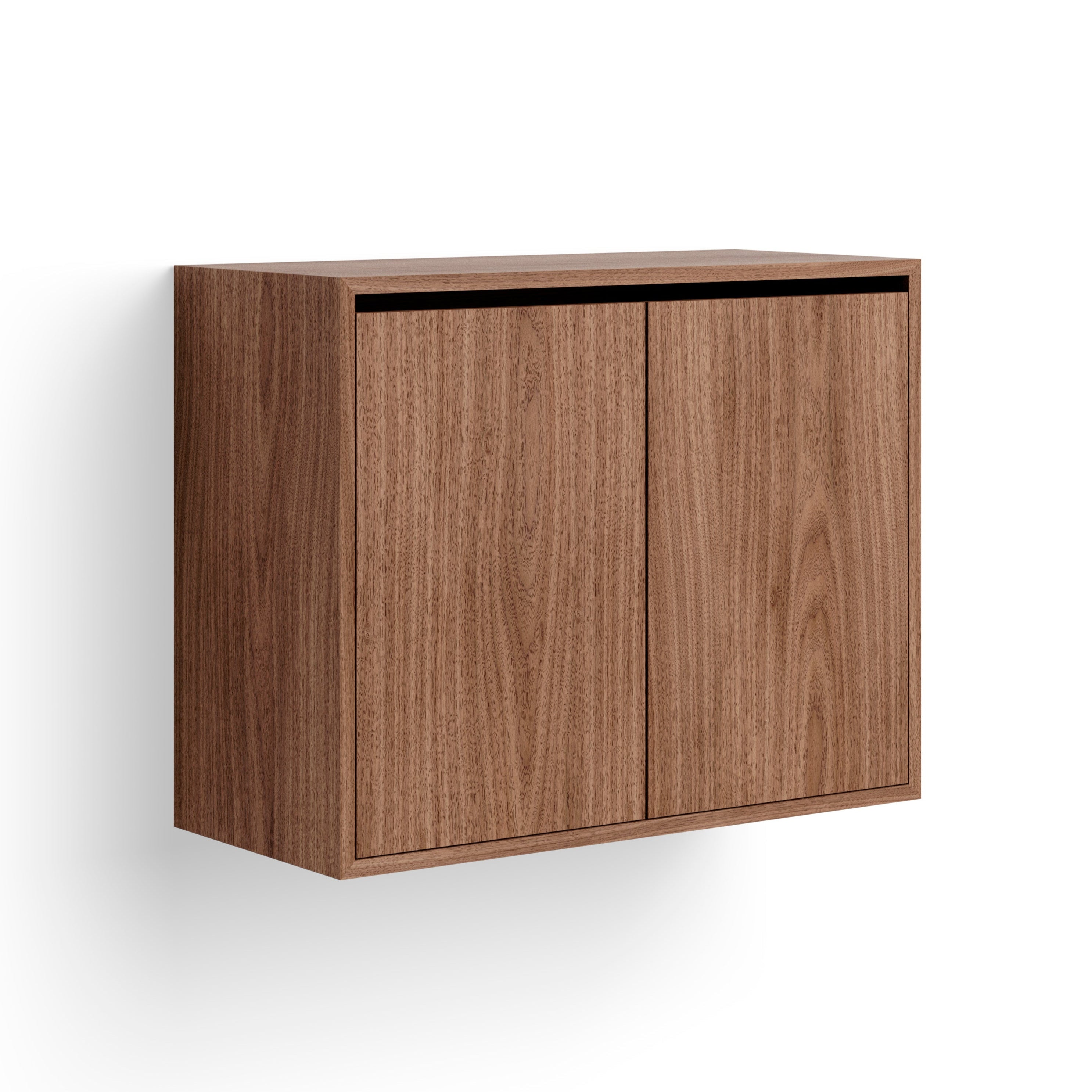 Závesná skrinka s dvierkami NEW WORKS orechový dyha