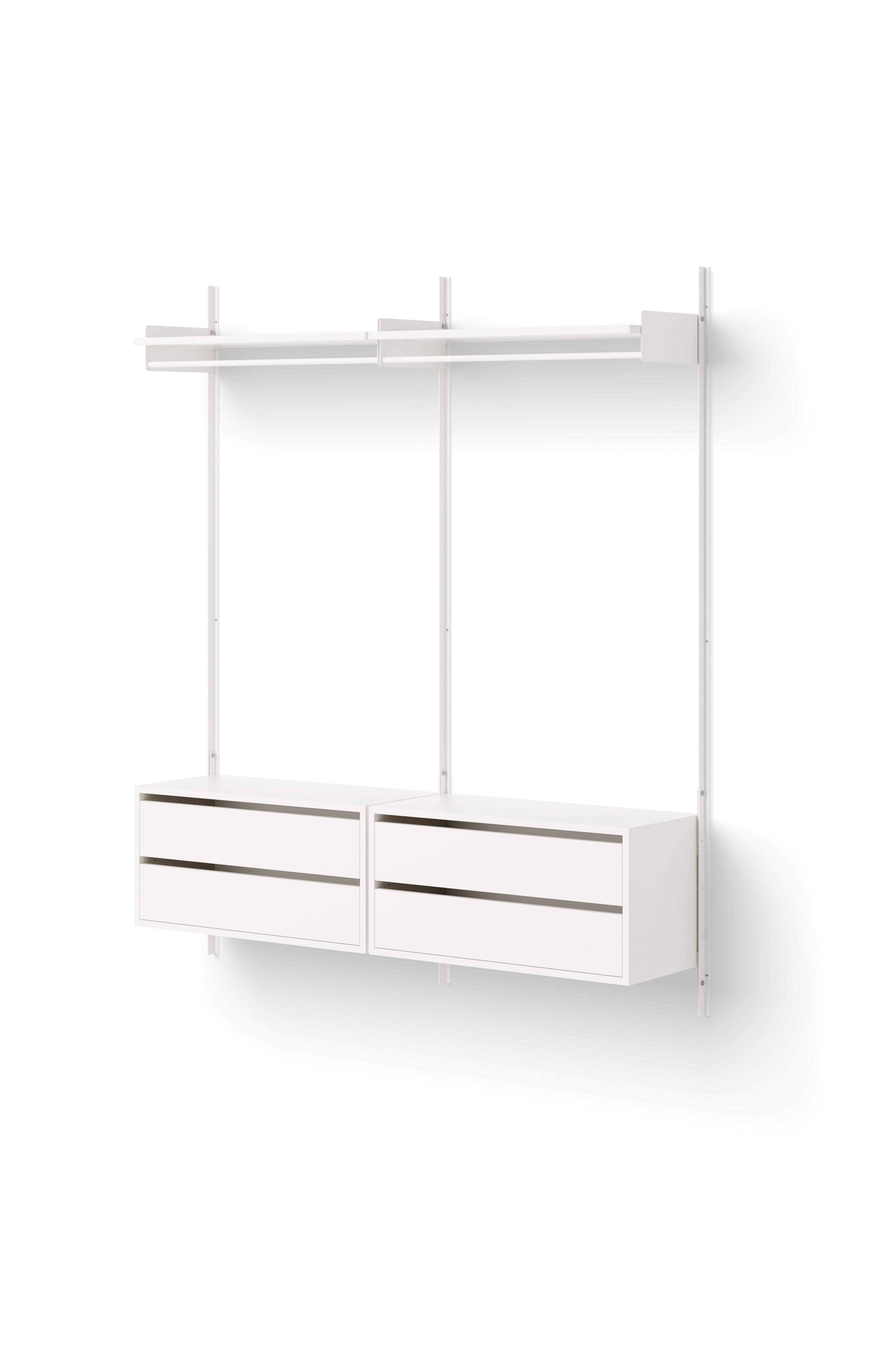 Závesná skrinka so zásuvkami NEW WORKS biela