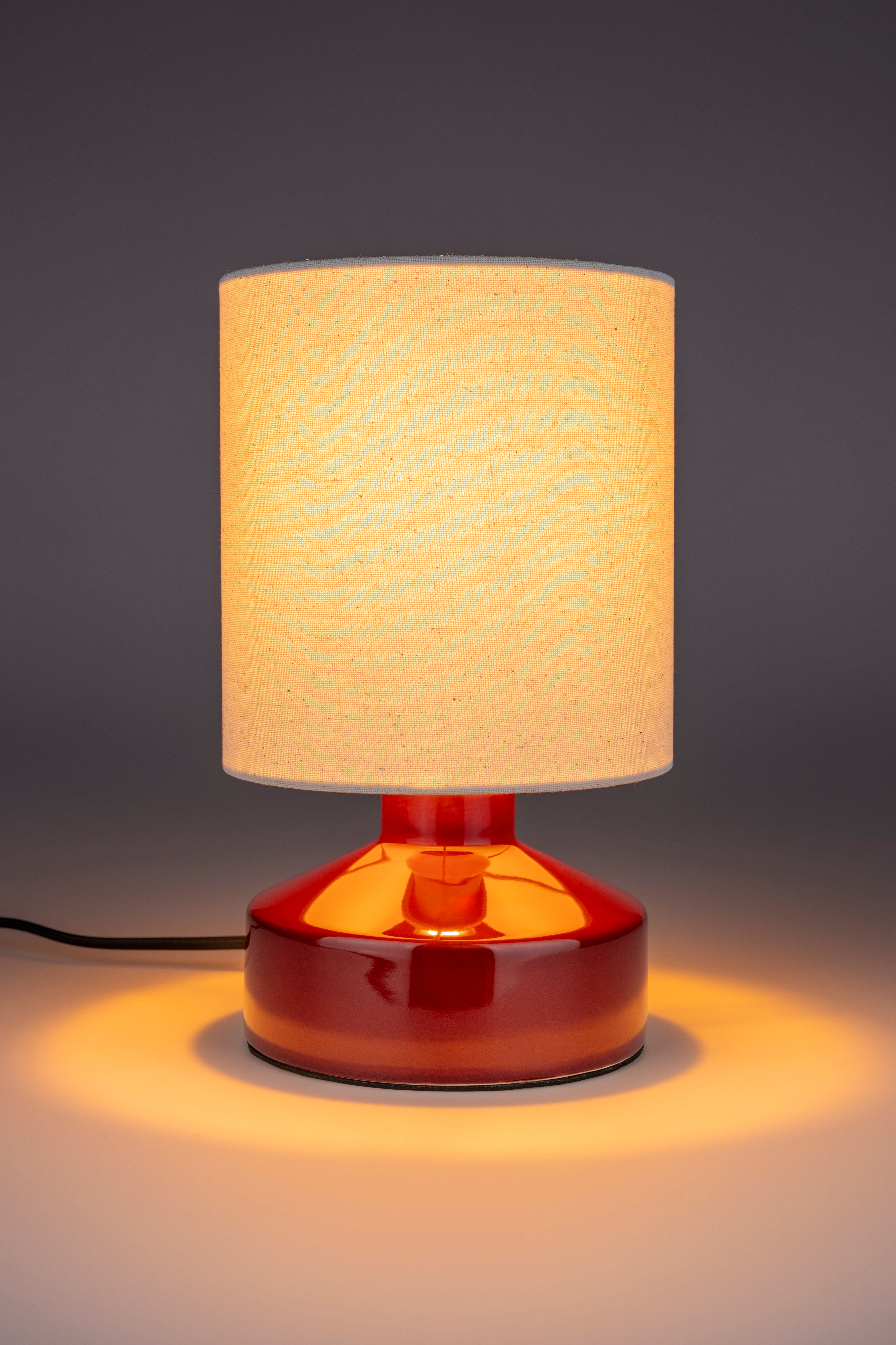 Lampa stolová NOOK bordová