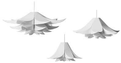 Biely závesný lampáš NORM 06