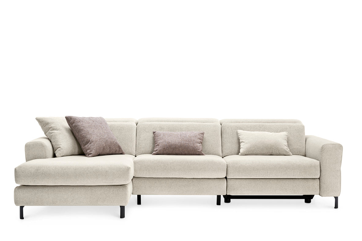 Left-sided corner sofa NORMA upholstered