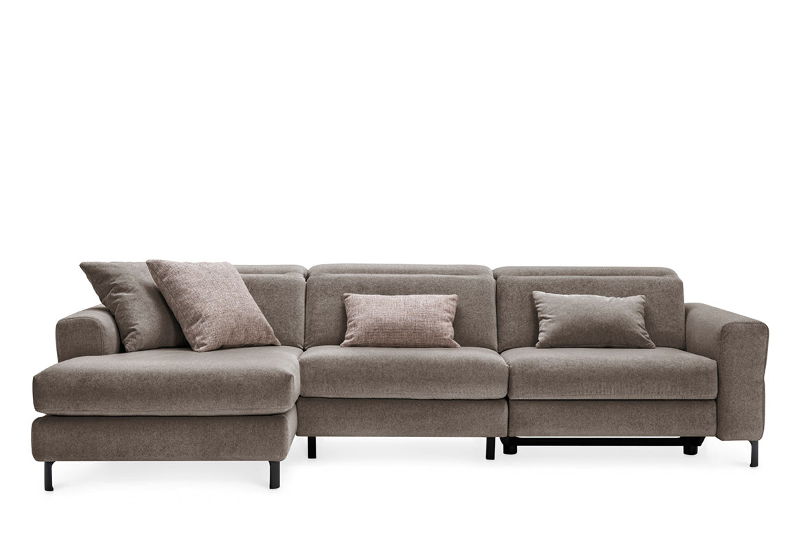 Left-sided corner sofa NORMA upholstered
