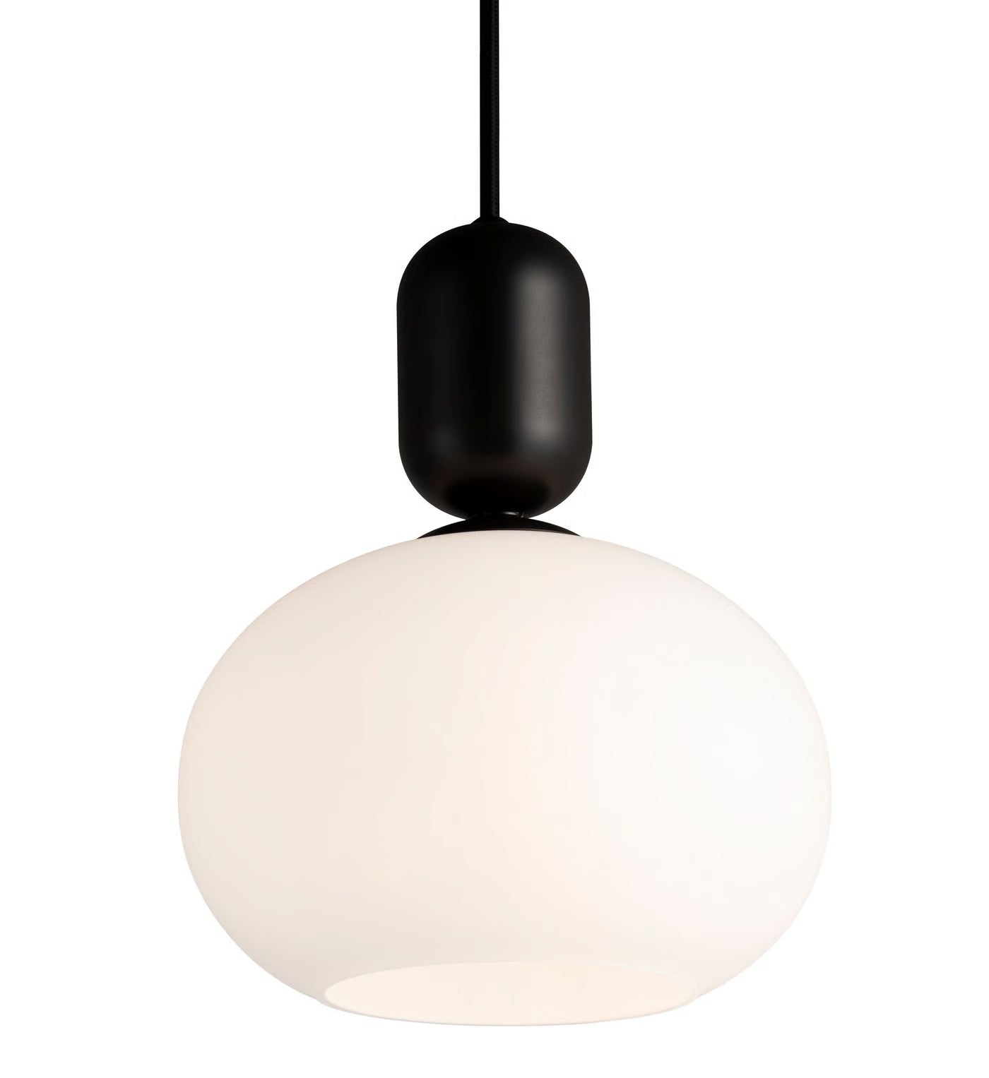 Závesná lampa NOTTI OVAL čierna