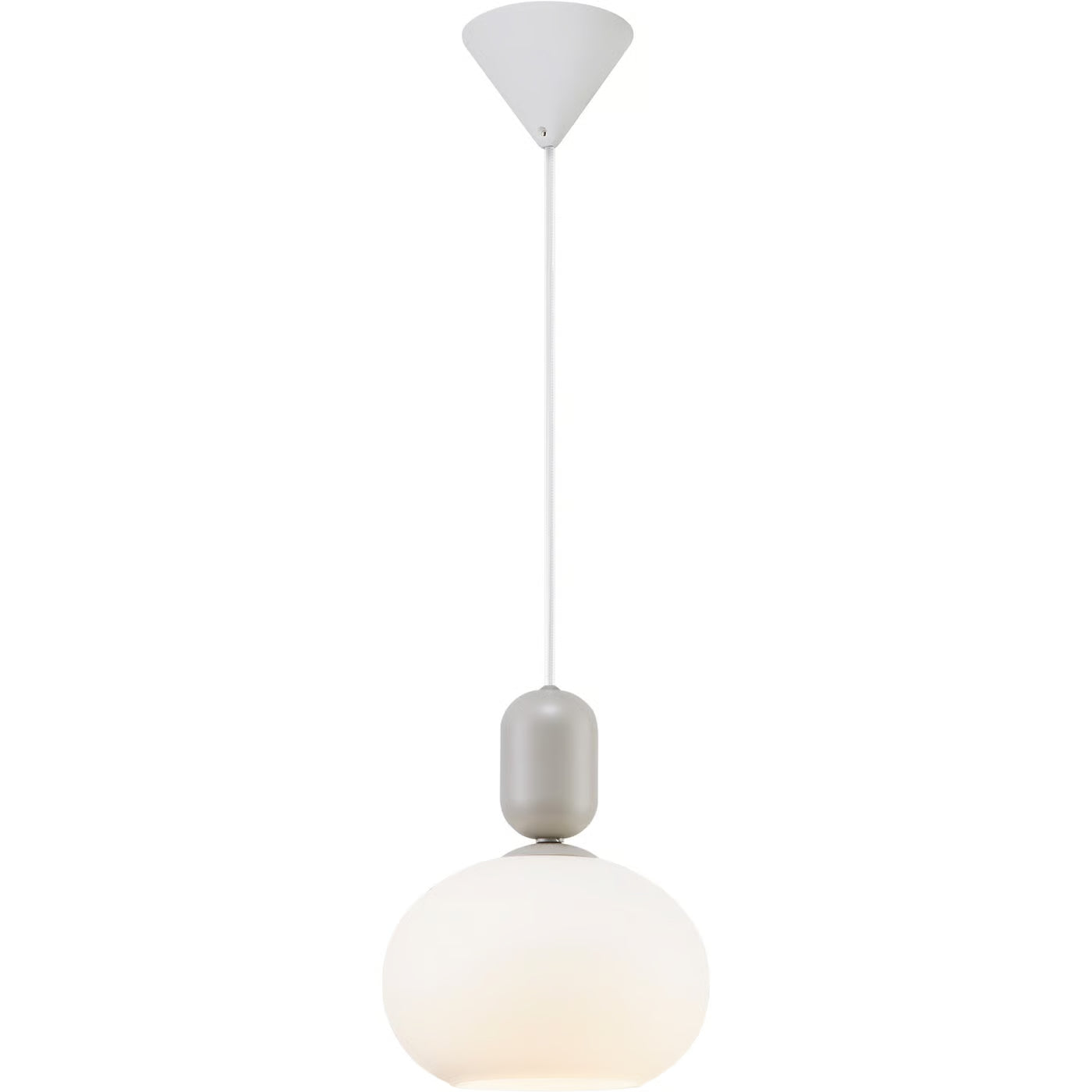 Závesná lampa NOTTI OVAL šedá