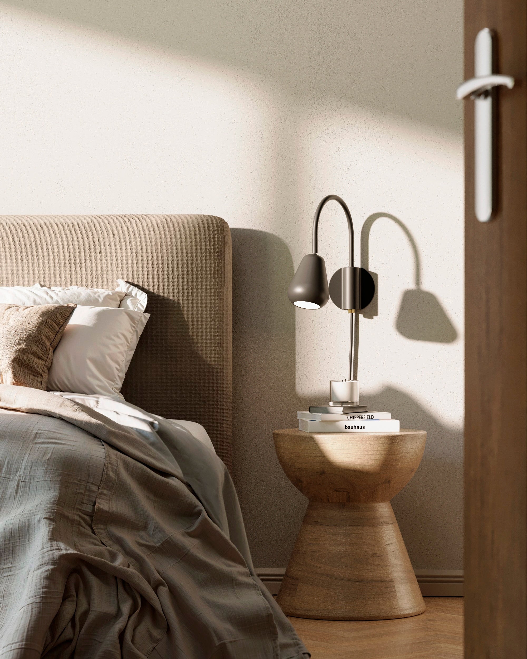 Nastaviteľná nástenná lampa ANOLI čierna