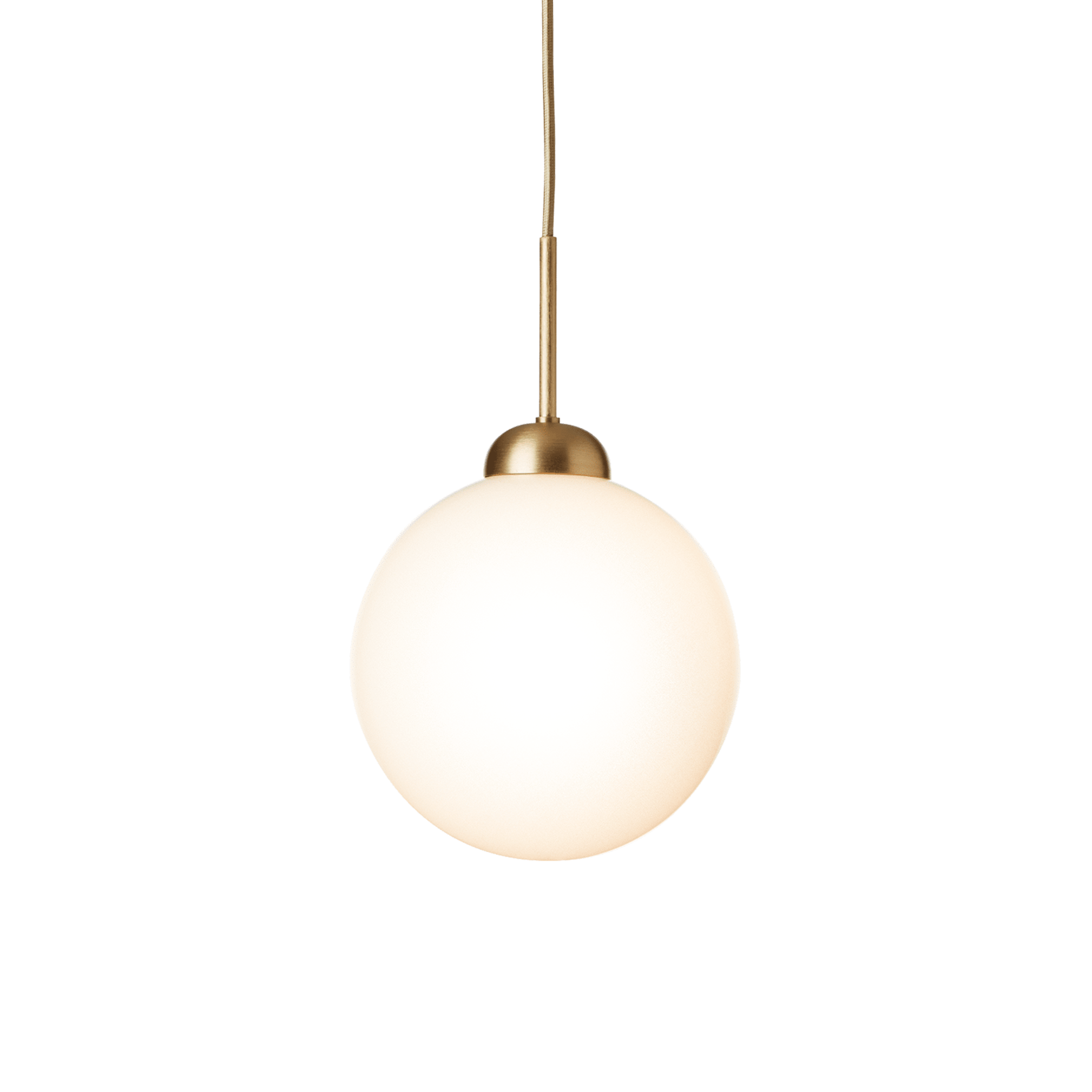 APIALES Pendant Lamp in Brass with Opal Glass