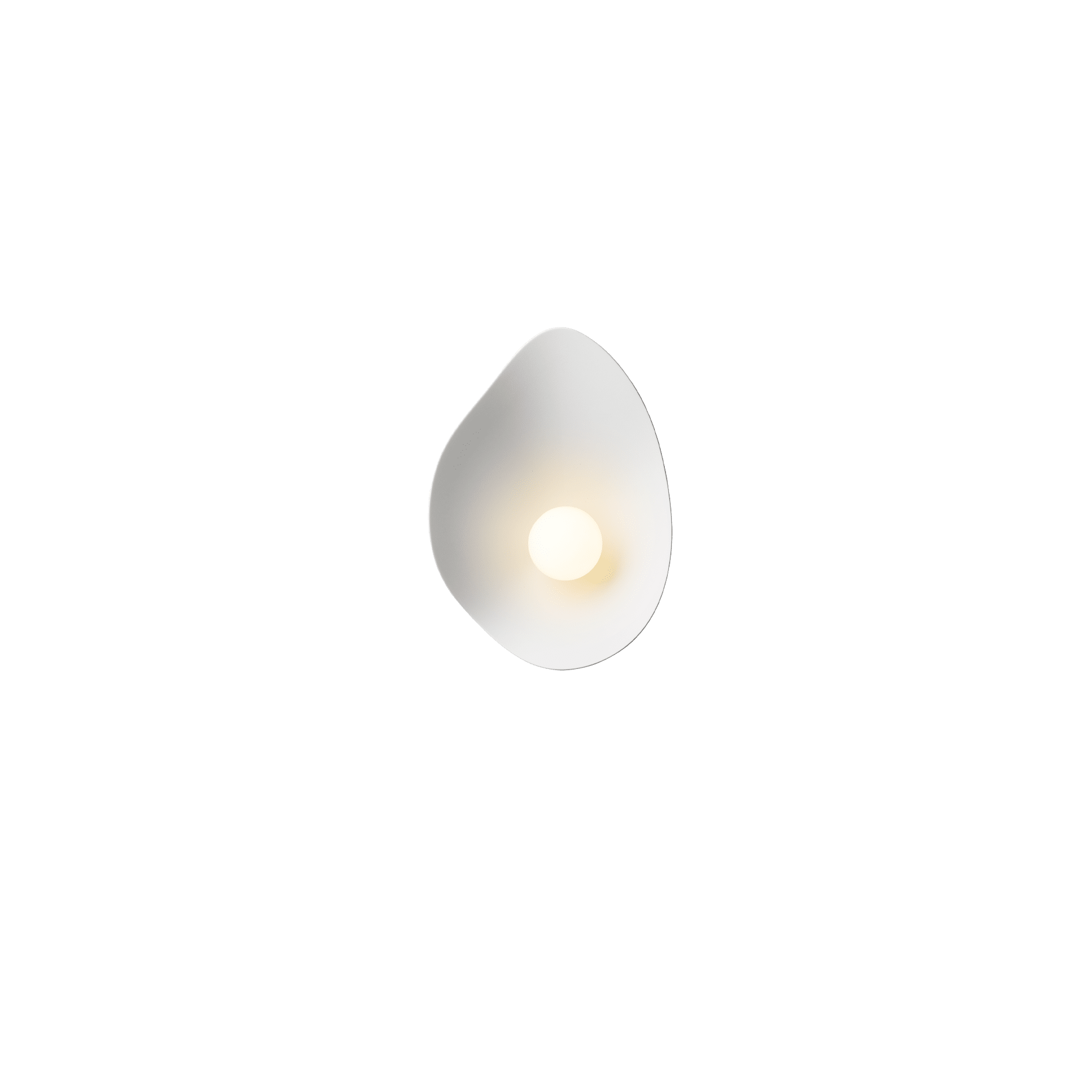 Nástenná lampa FLORII tmavohnedá s bielou