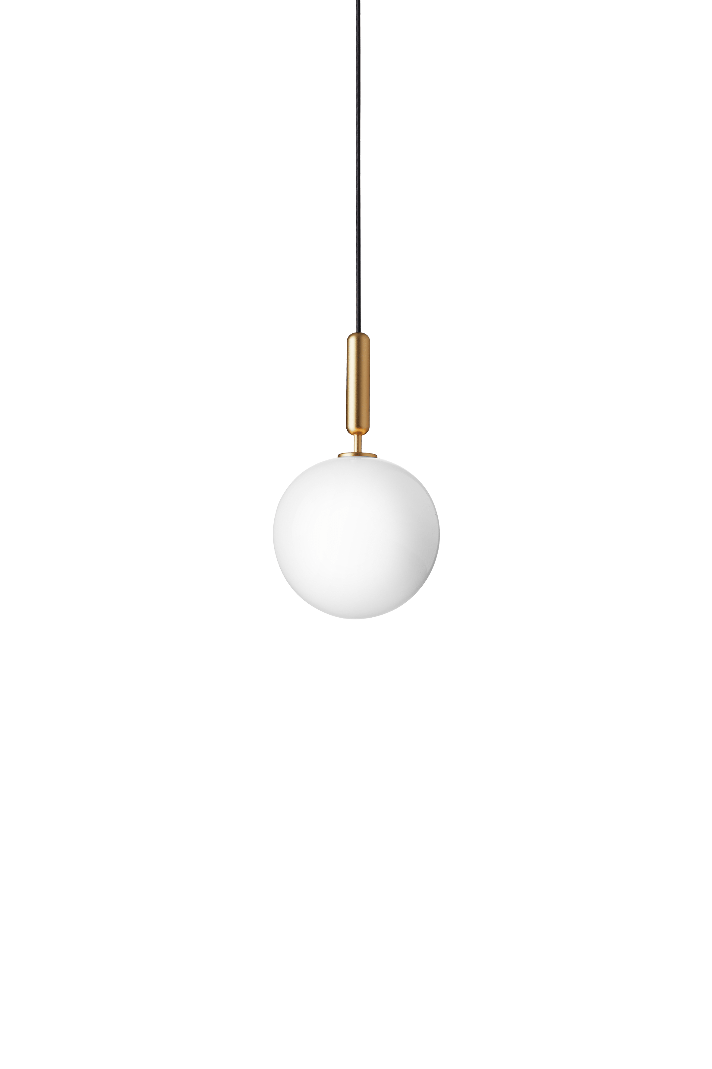 MIIRA Pendant Lamp in Brass with Opal Glass