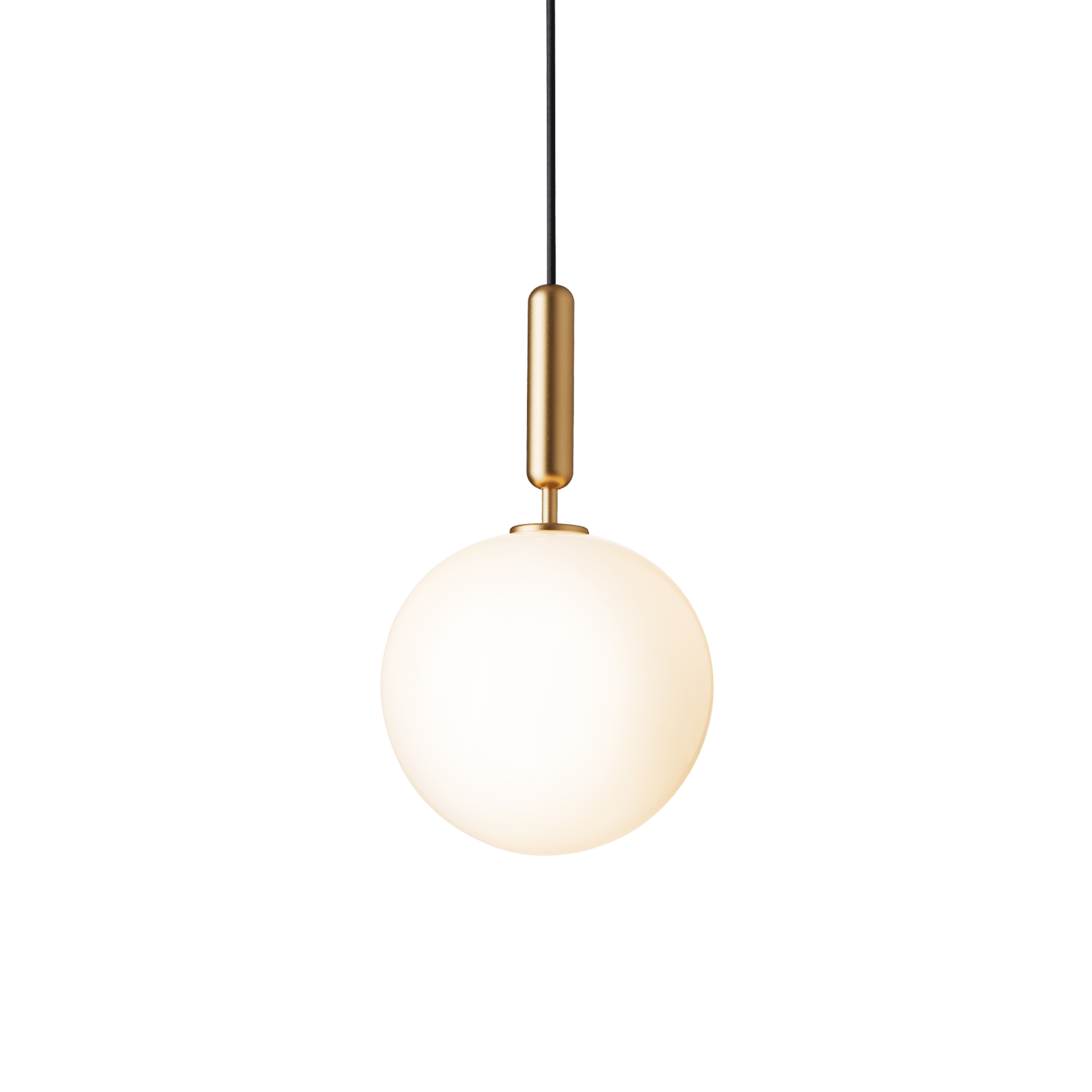 MIIRA Pendant Lamp in Brass with Opal Glass