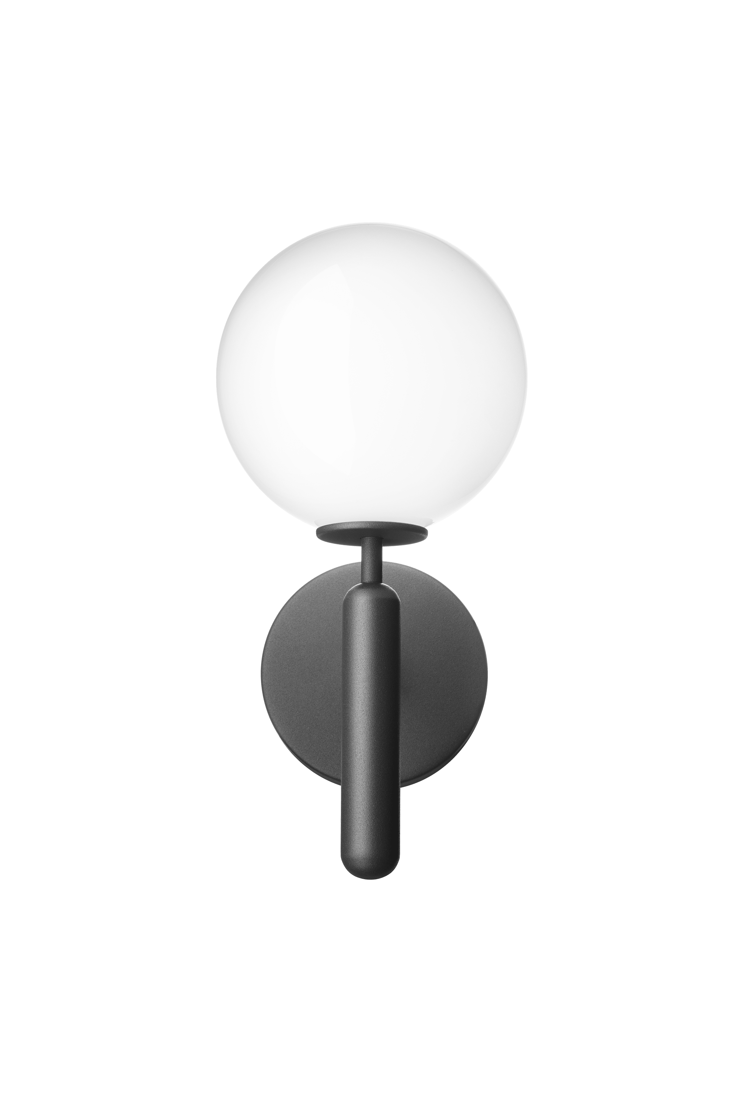 Nástenná lampa MIIRA grafitová s opálovým sklom