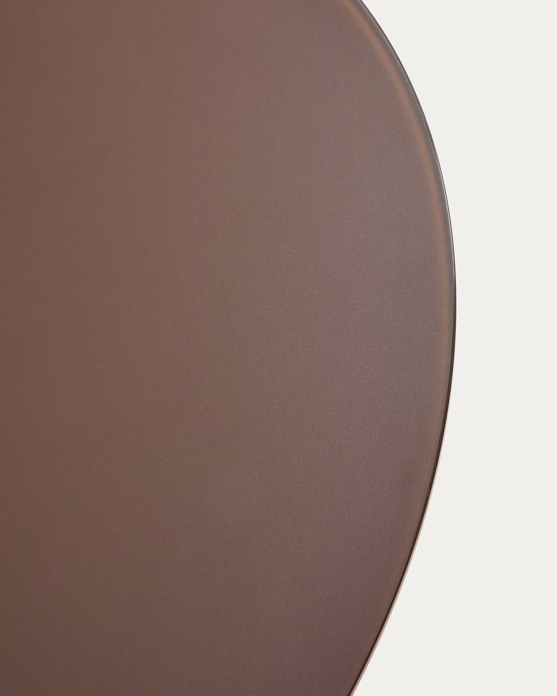 Brown ERICE Round Garden Table