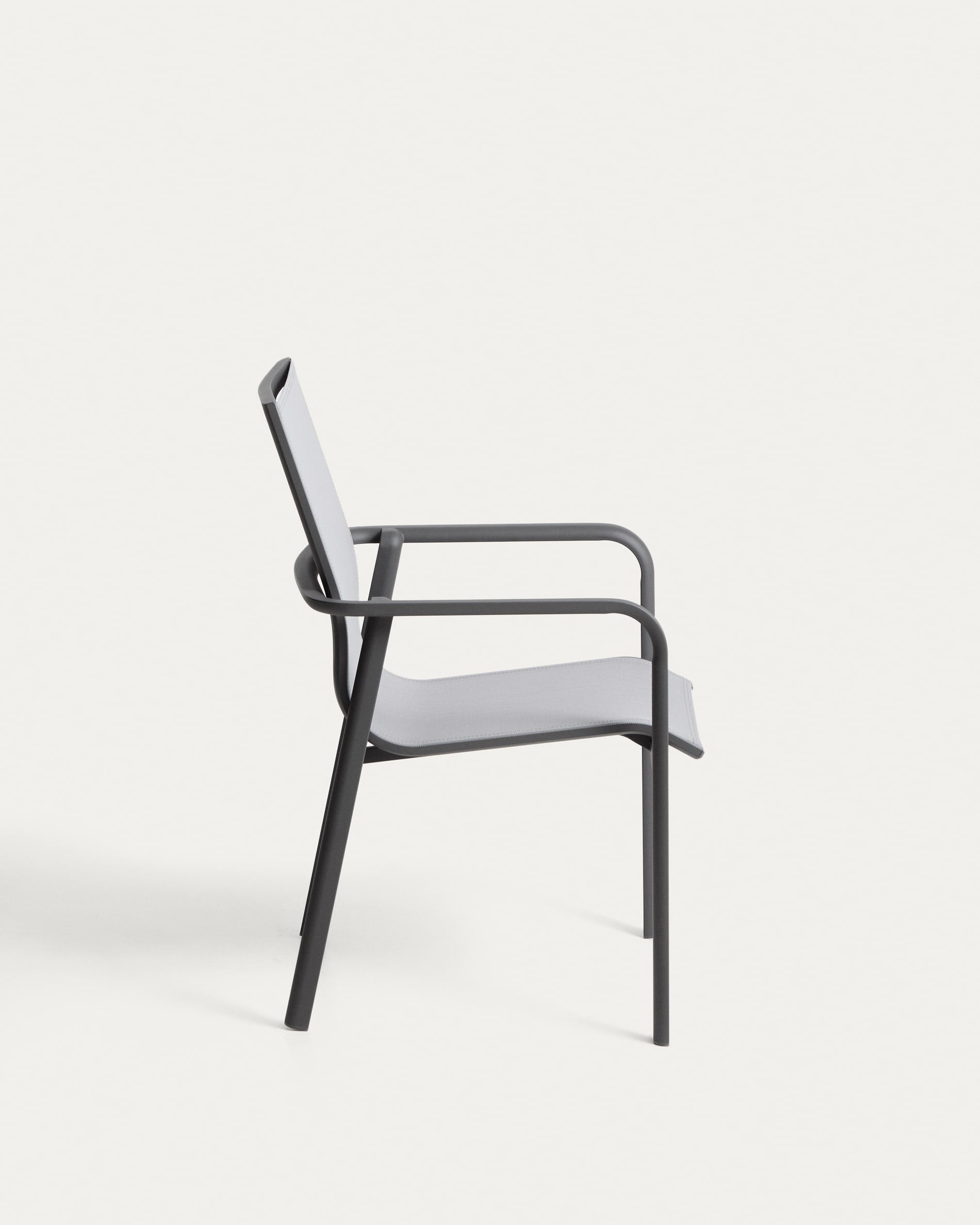 Záhradná stolička CANEA grafitová