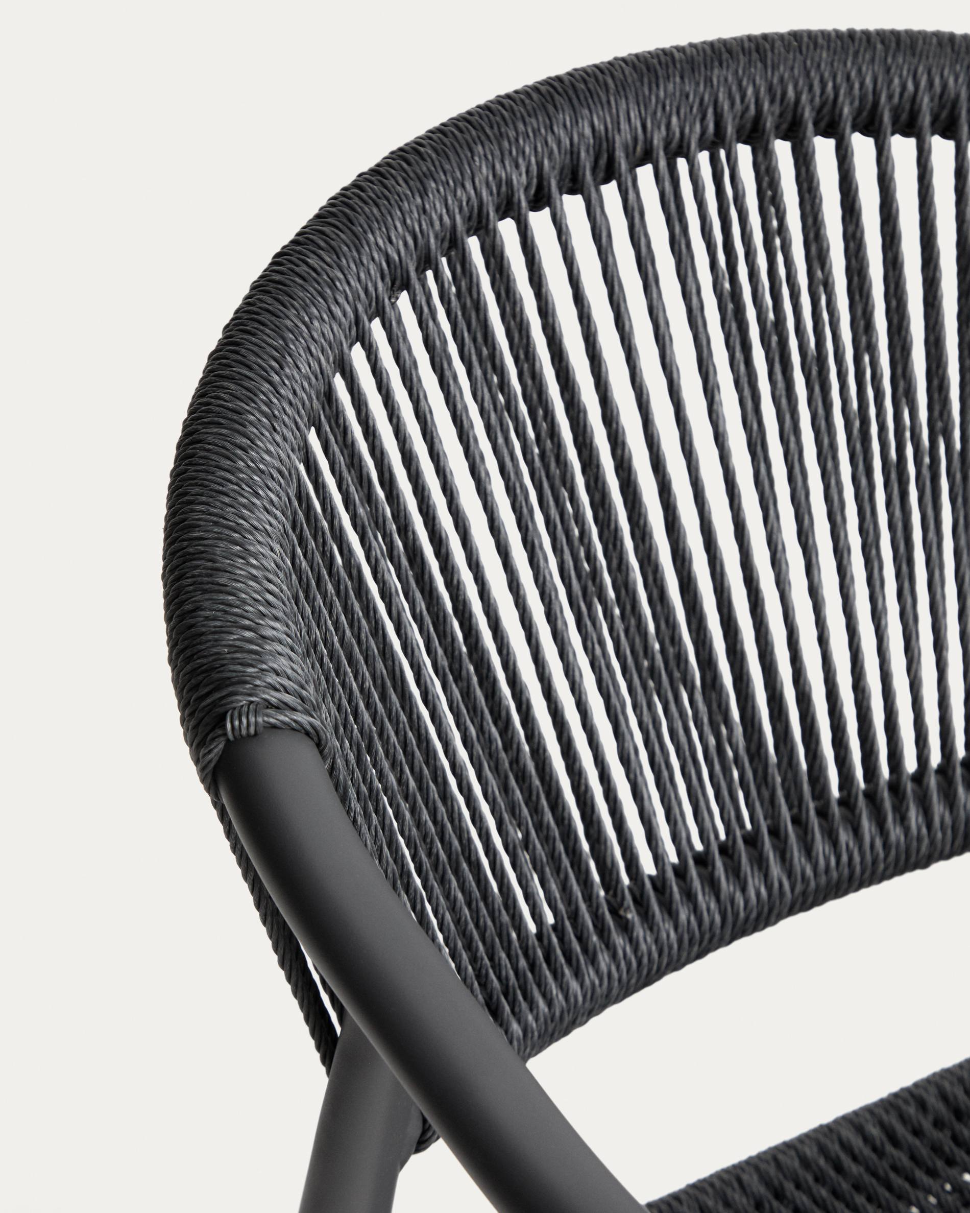 Záhradná stolička LIVADIA grafitová