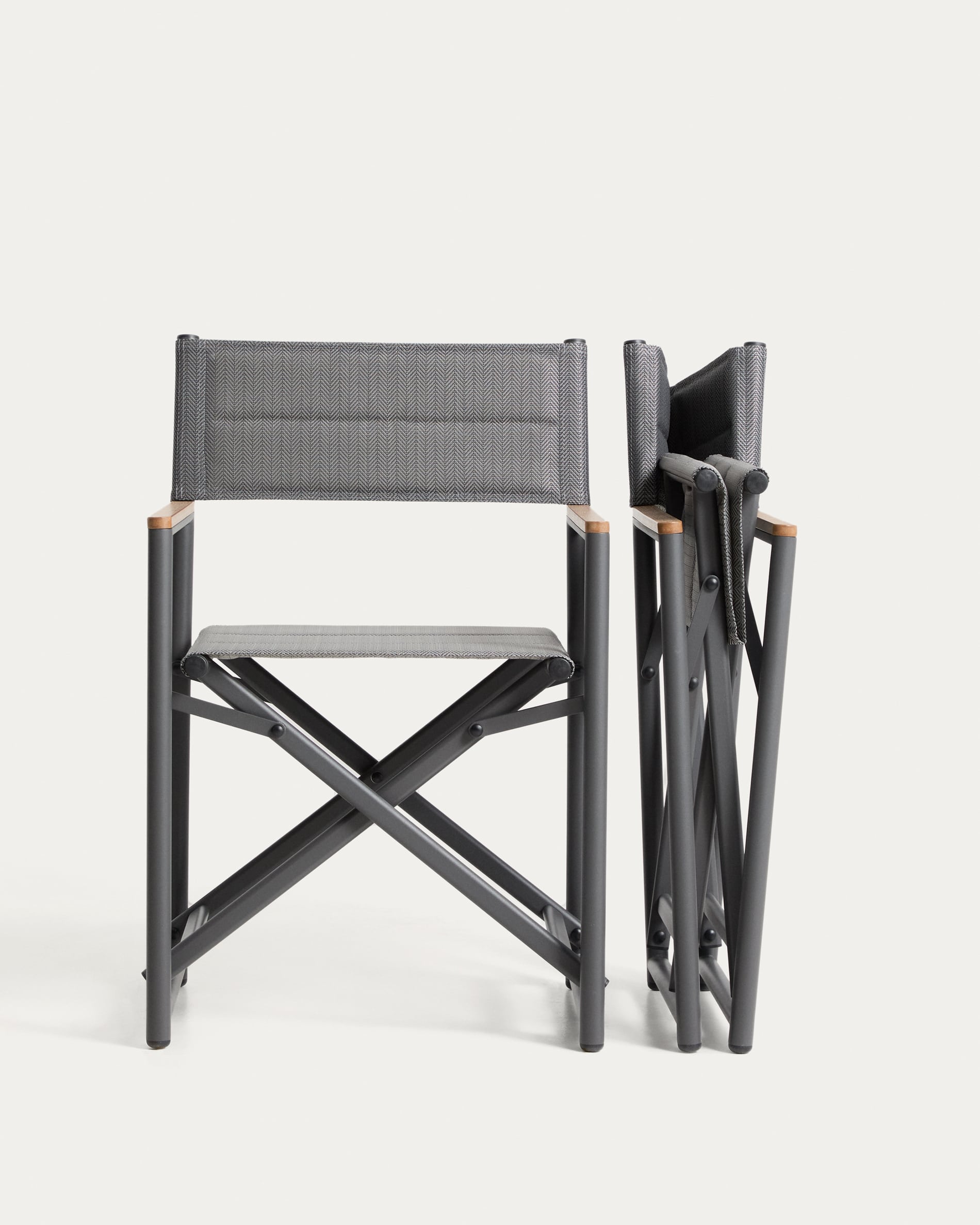TISNO Folding Garden Chair in Graphite