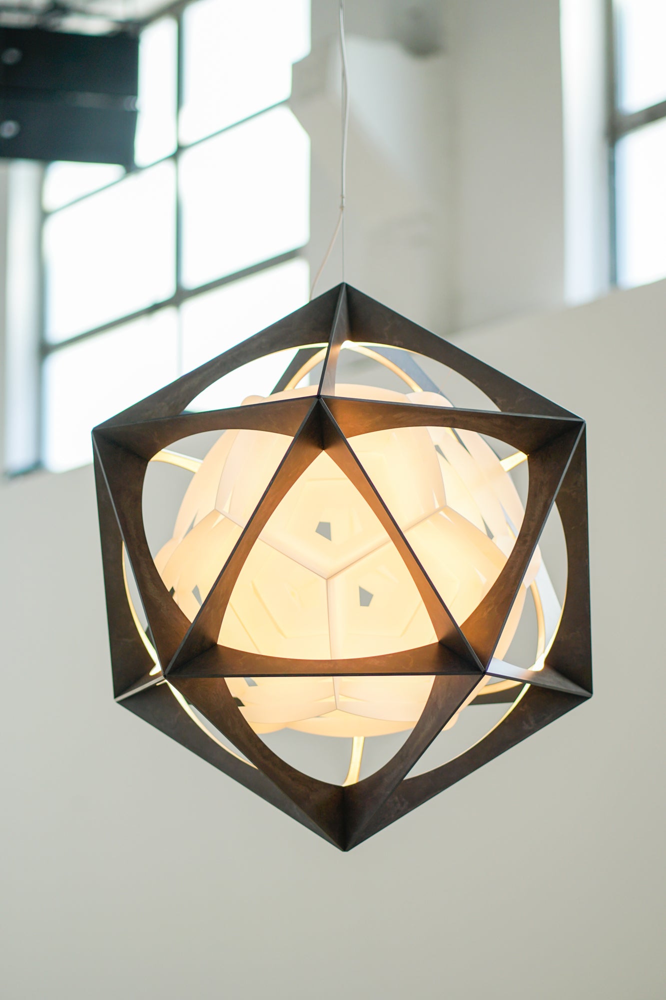OE QUASI pendant lamp dark aluminum
