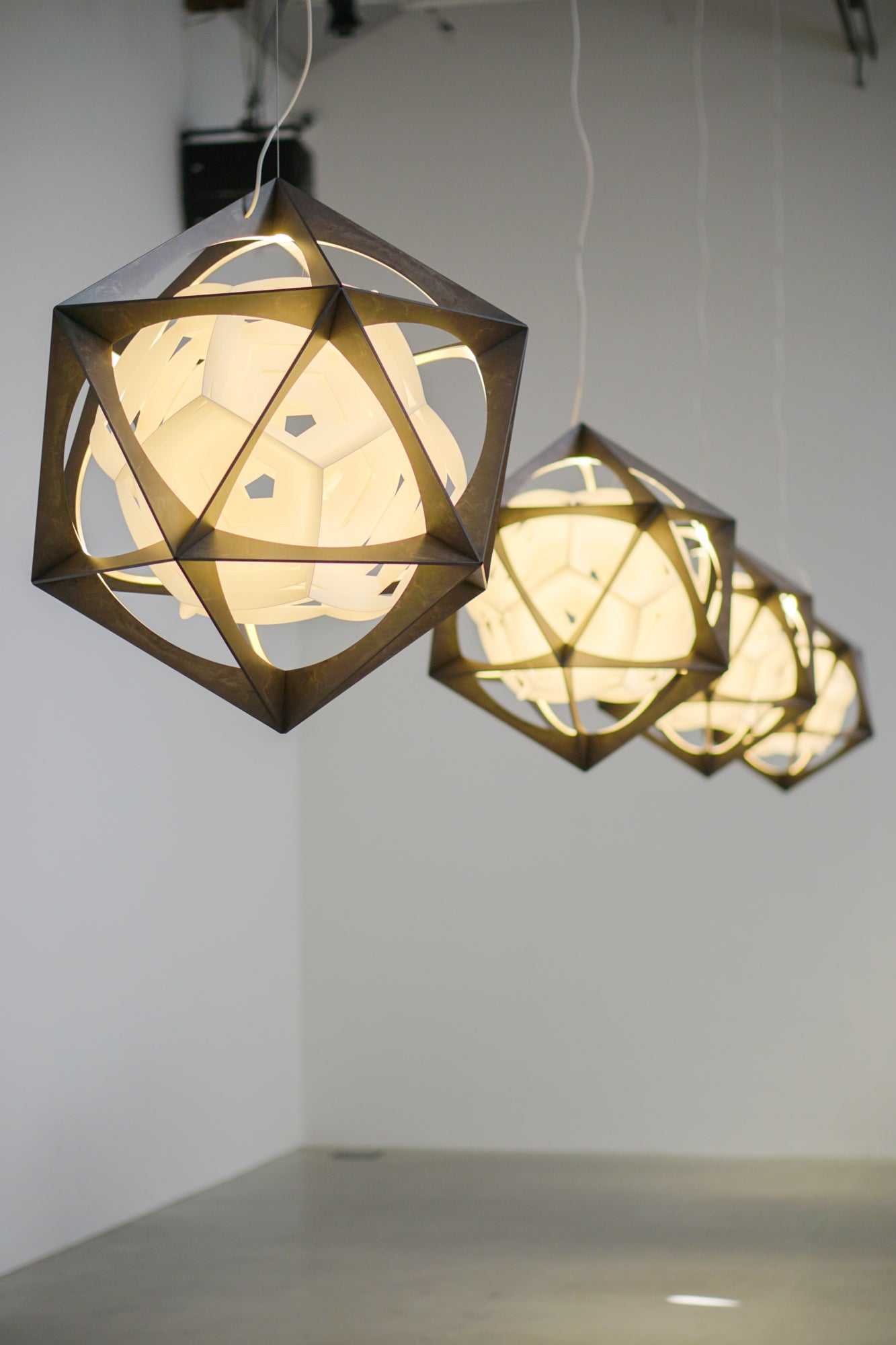 OE QUASI pendant lamp dark aluminum