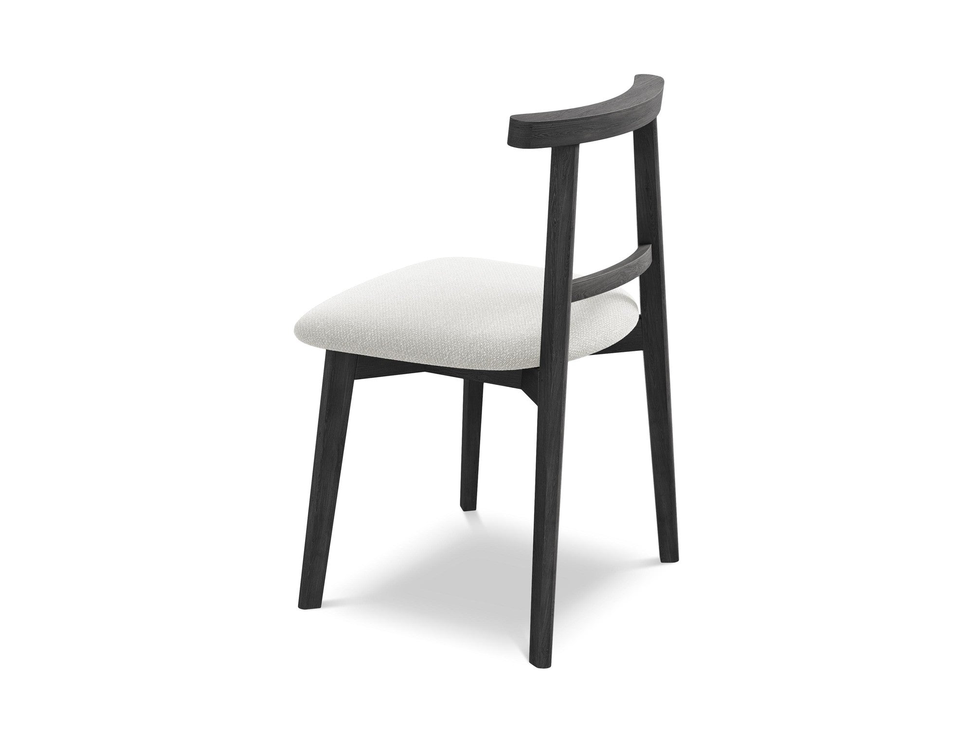 OHELO Chair white boucle with black beech base