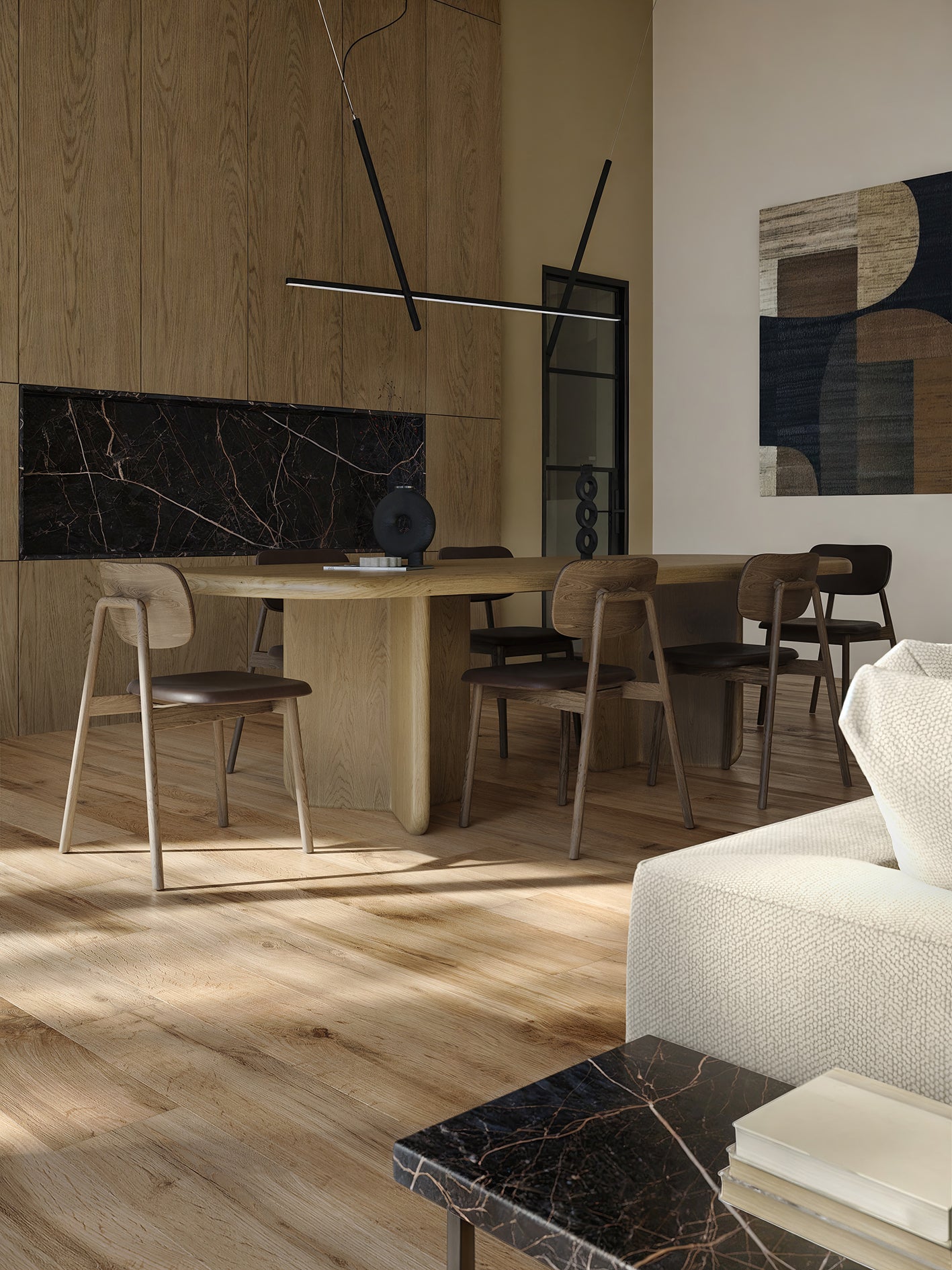 Stôl OKAL prírodný dub