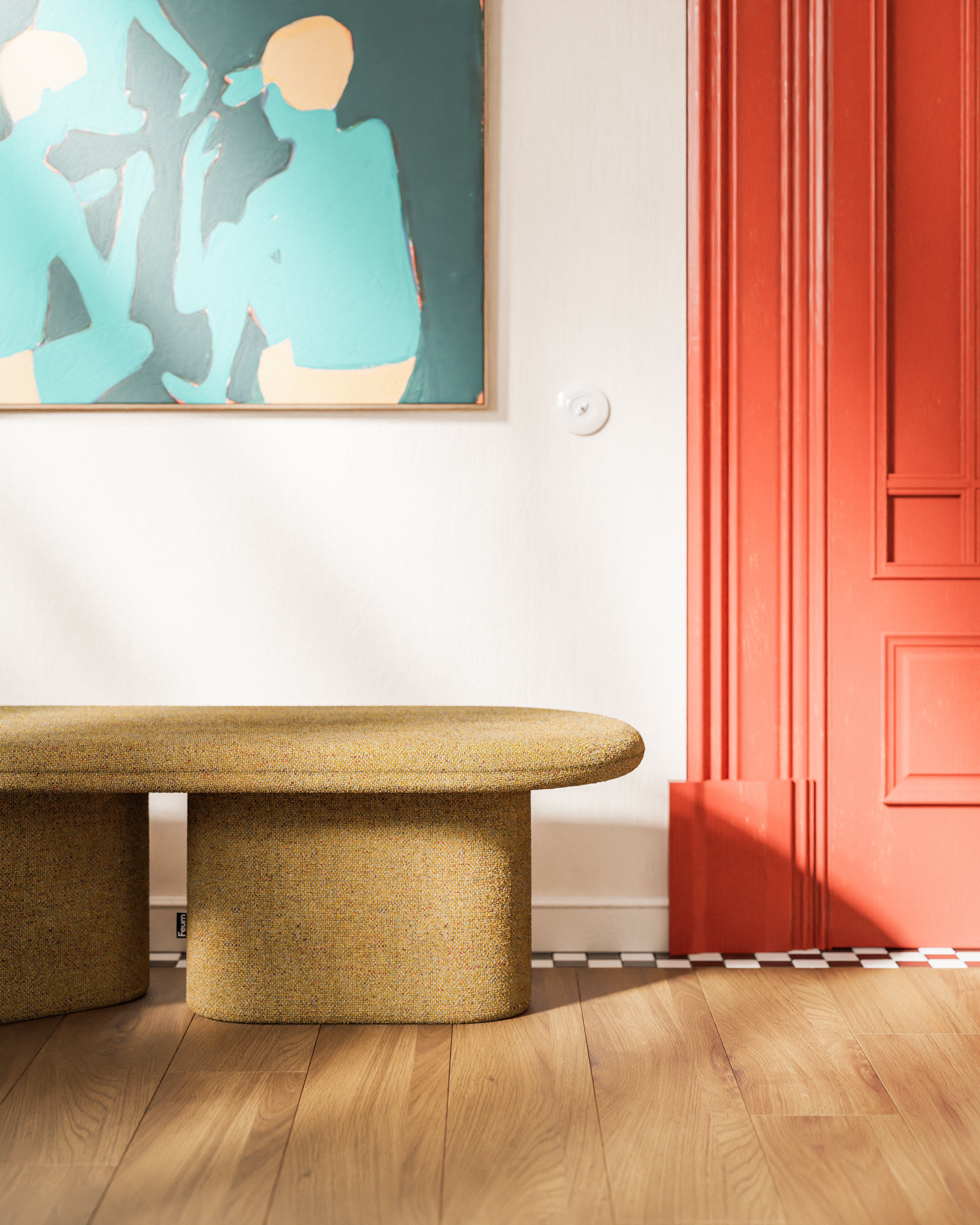 OVO bench autumn orange