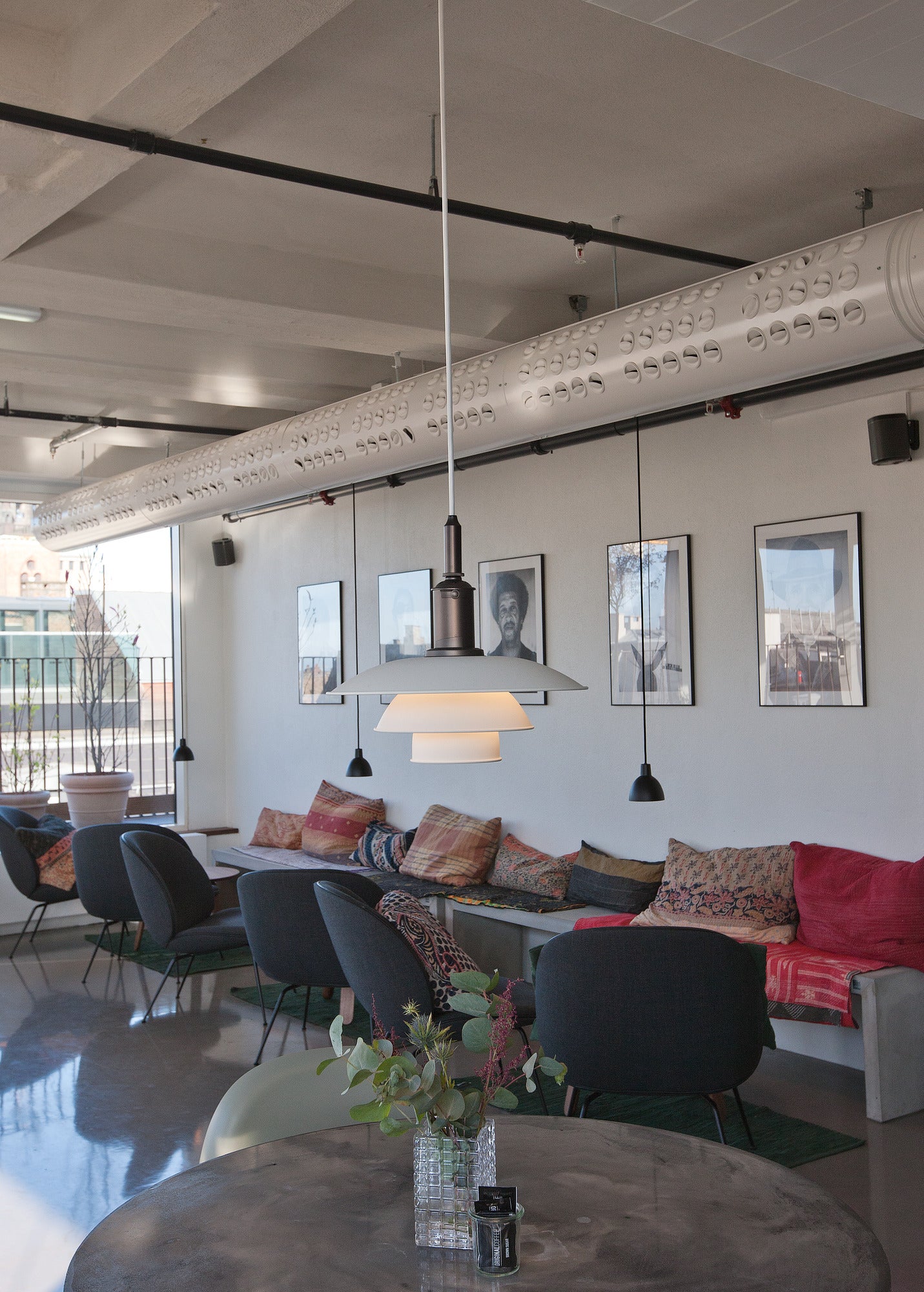 Závesná lampa PH 3½-3 METAL biela