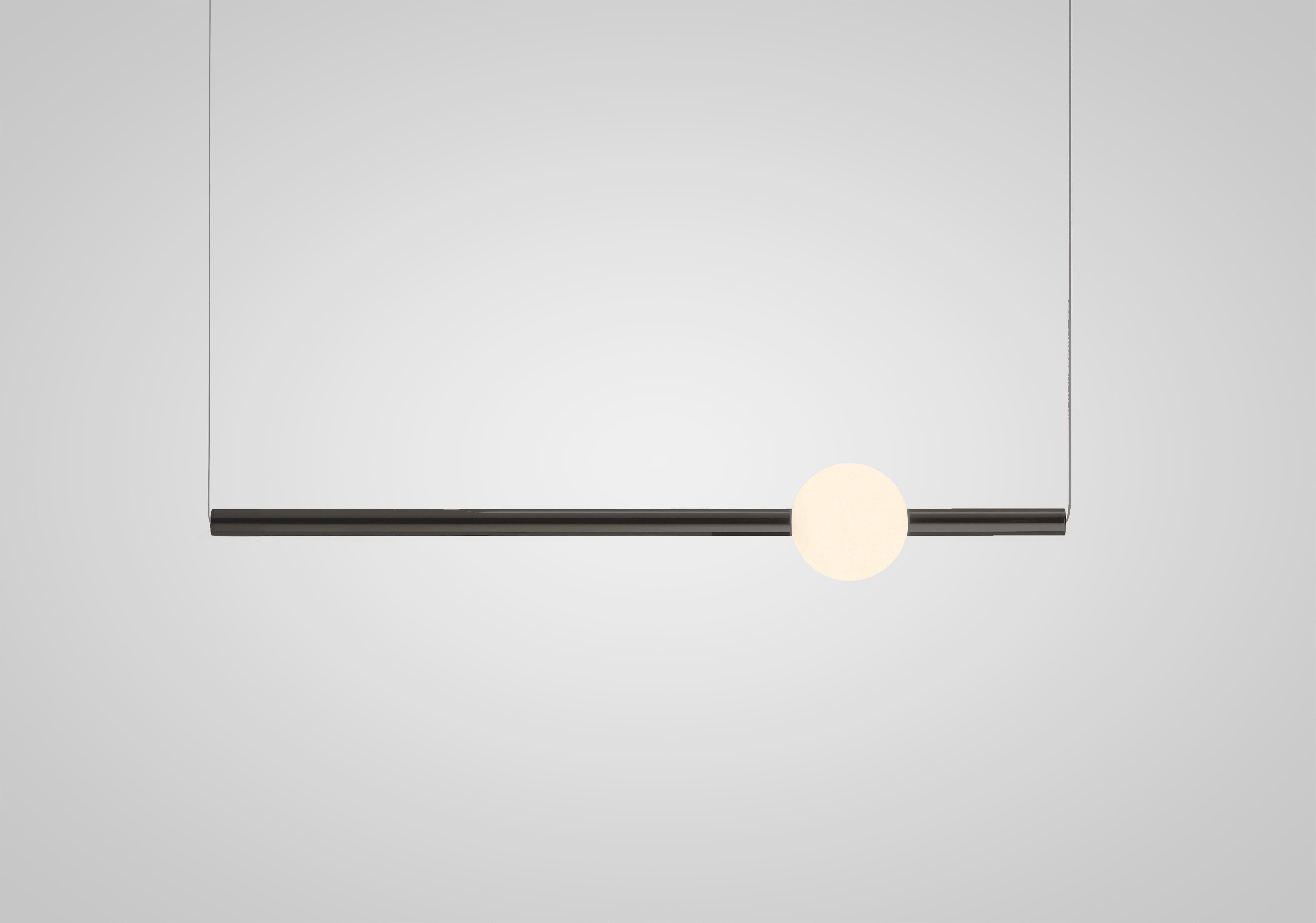 Lampa visiacá ORION GLOBE leštený gunmetal