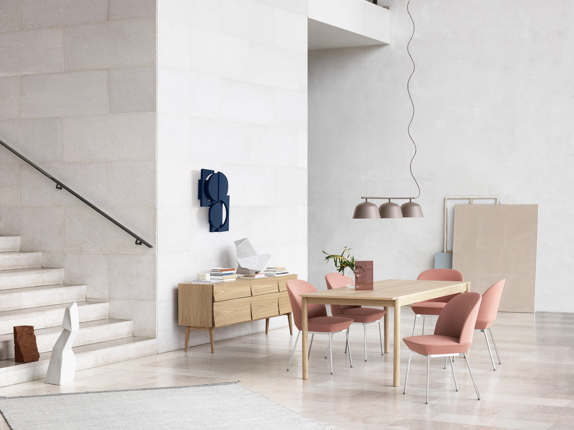 Hanging lamp AMBIT RAIL taupe