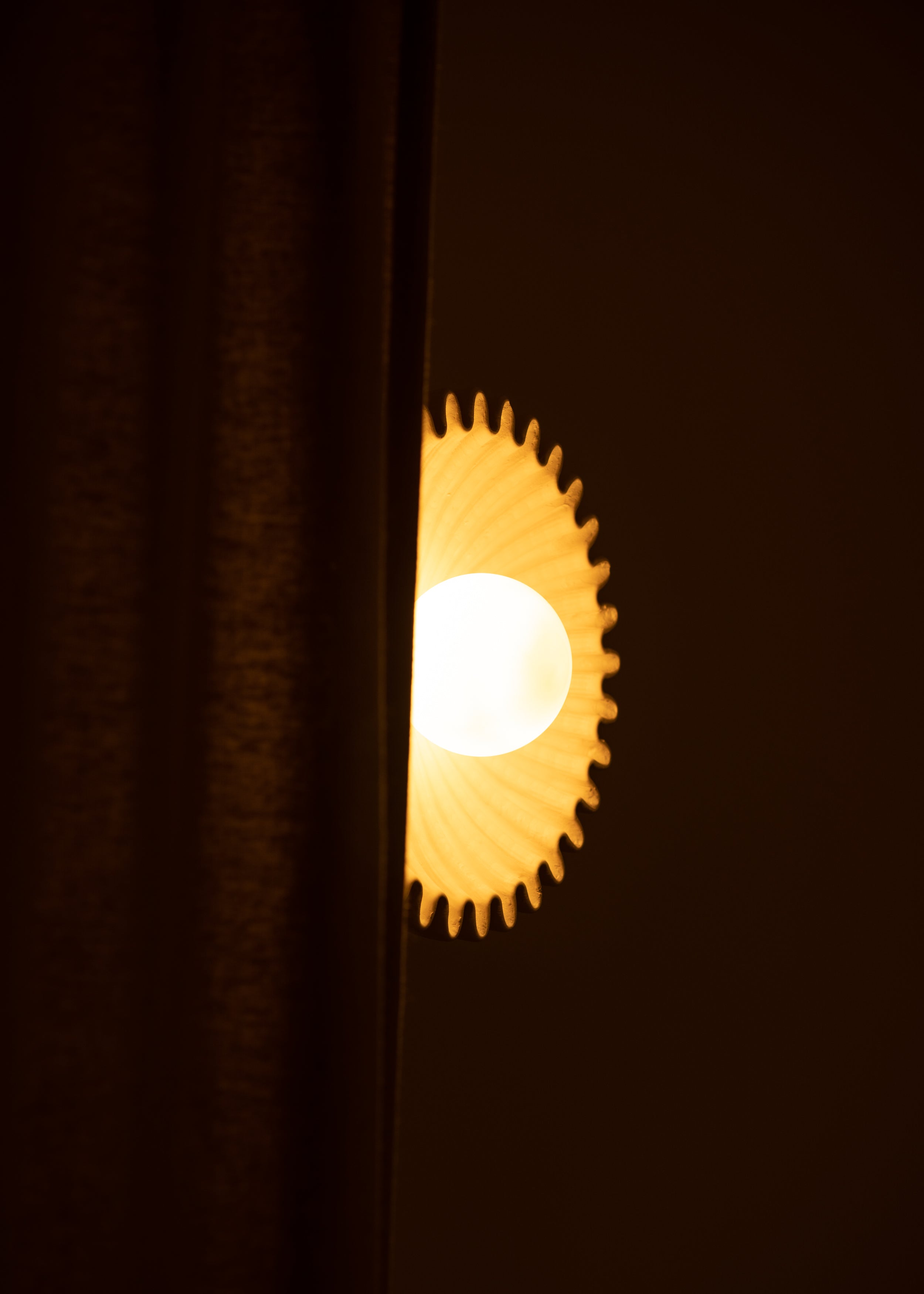 Ceramic Wall Lamp OSTRO Ecru