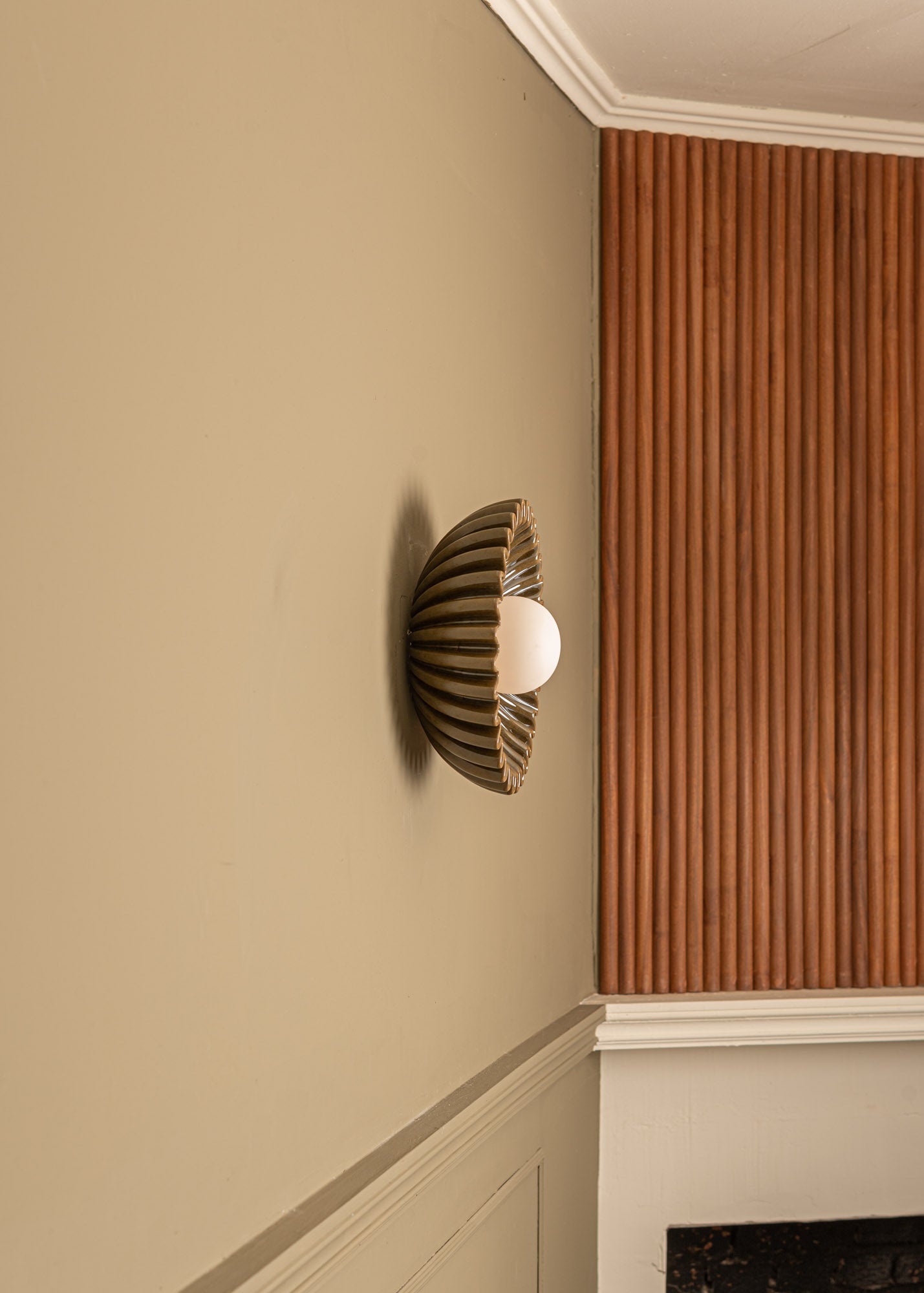 Ceramic Wall Lamp OSTRO Green