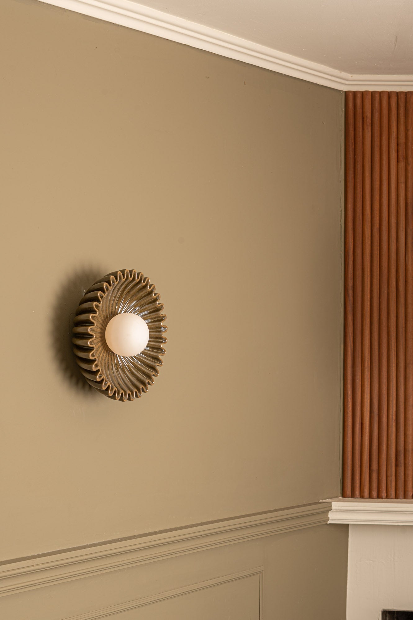 Ceramic Wall Lamp OSTRO Green