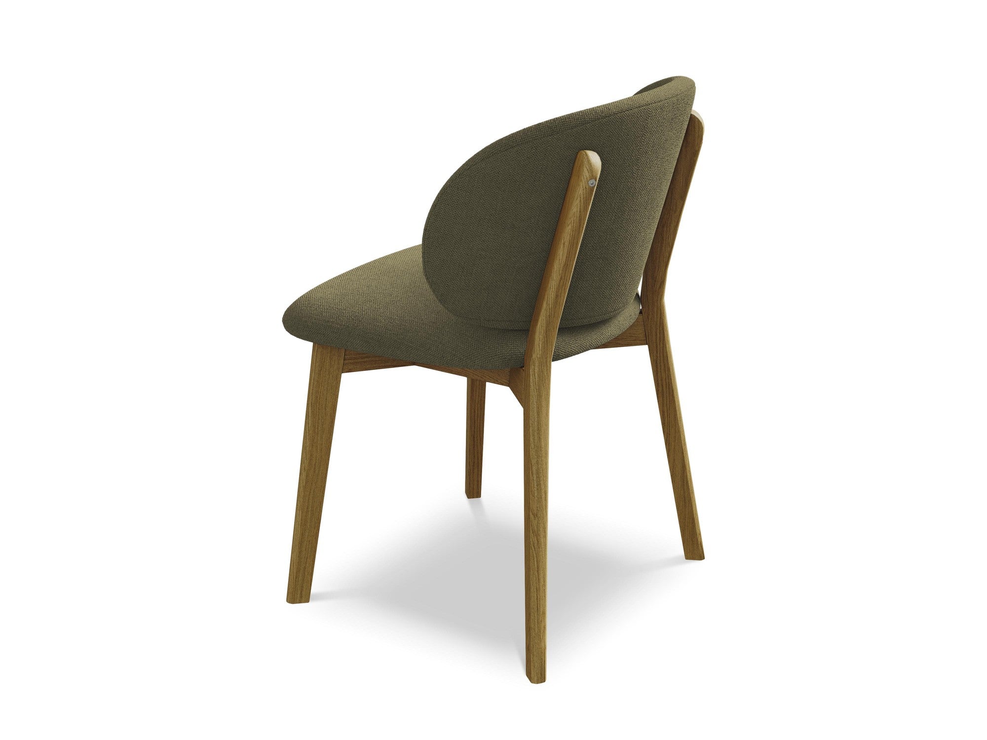 PAHOA Chair in Olive with Beech Base